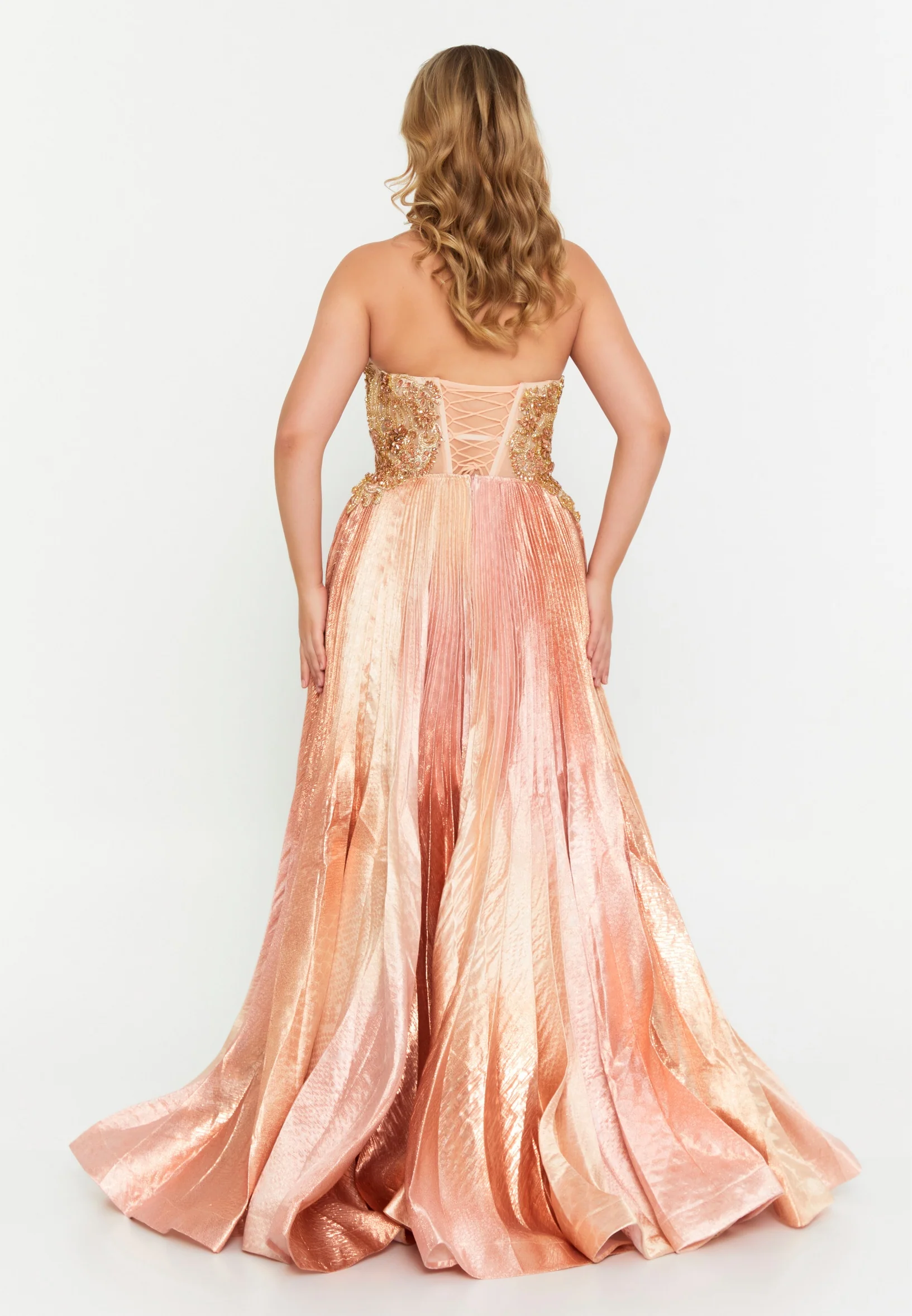 Sleeveless Maxi Polyester A - Line Regular Prom Dress mtc1905 - Image 14