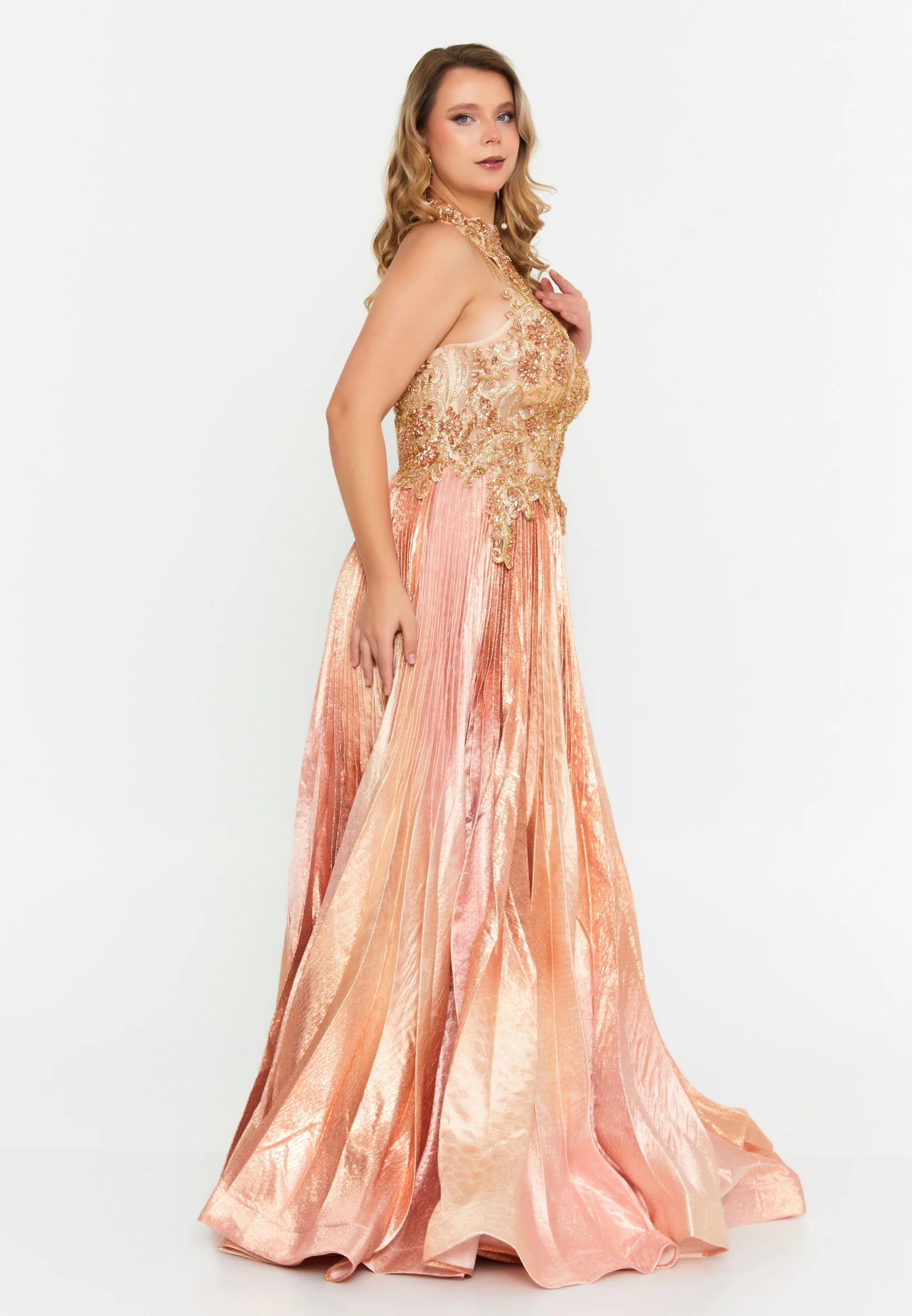 Sleeveless Maxi Polyester A - Line Regular Prom Dress mtc1905 - Image 15