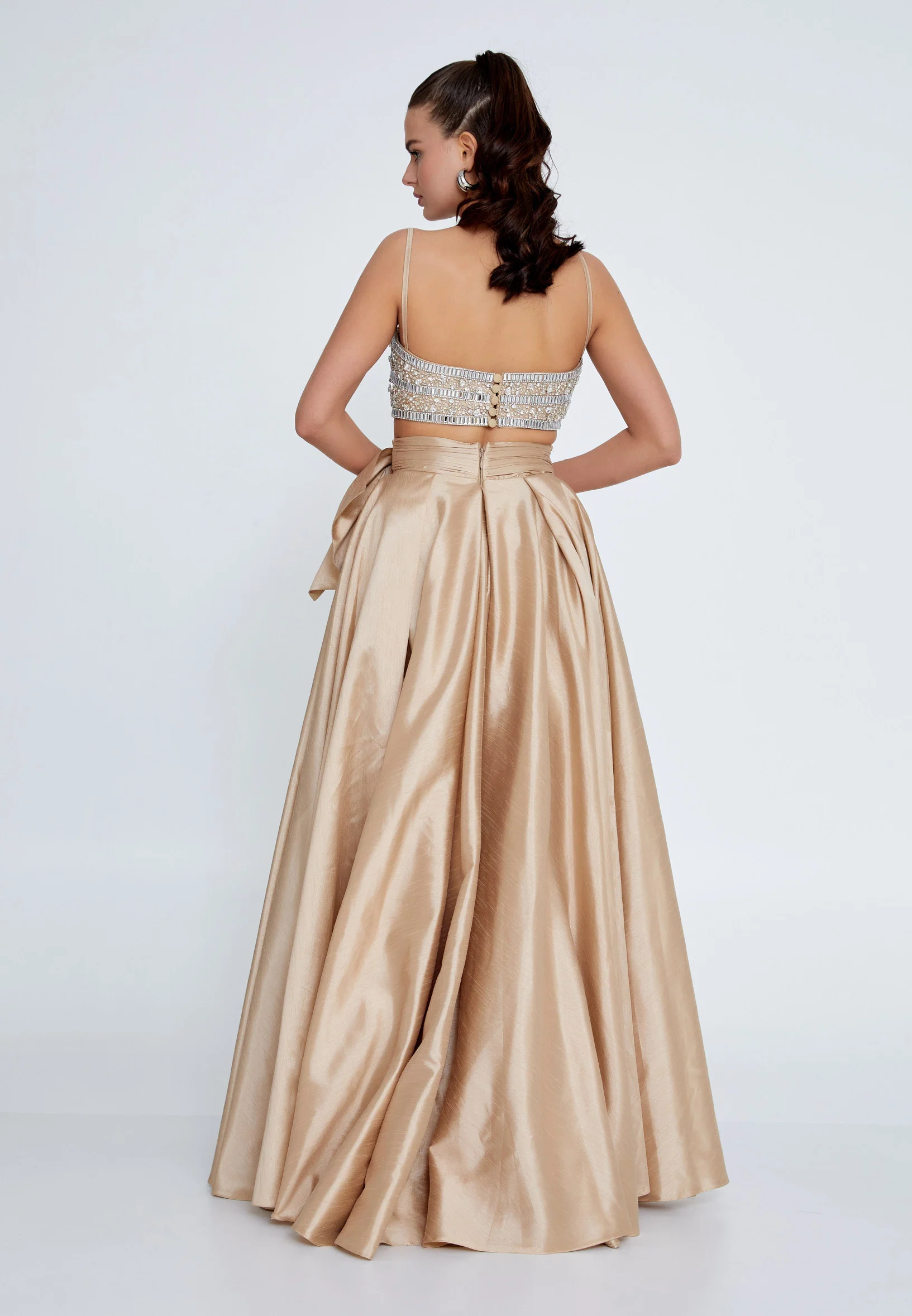 Sleeveless Maxi Polyester A - Line Regular Prom Dress prl073 - Image 6