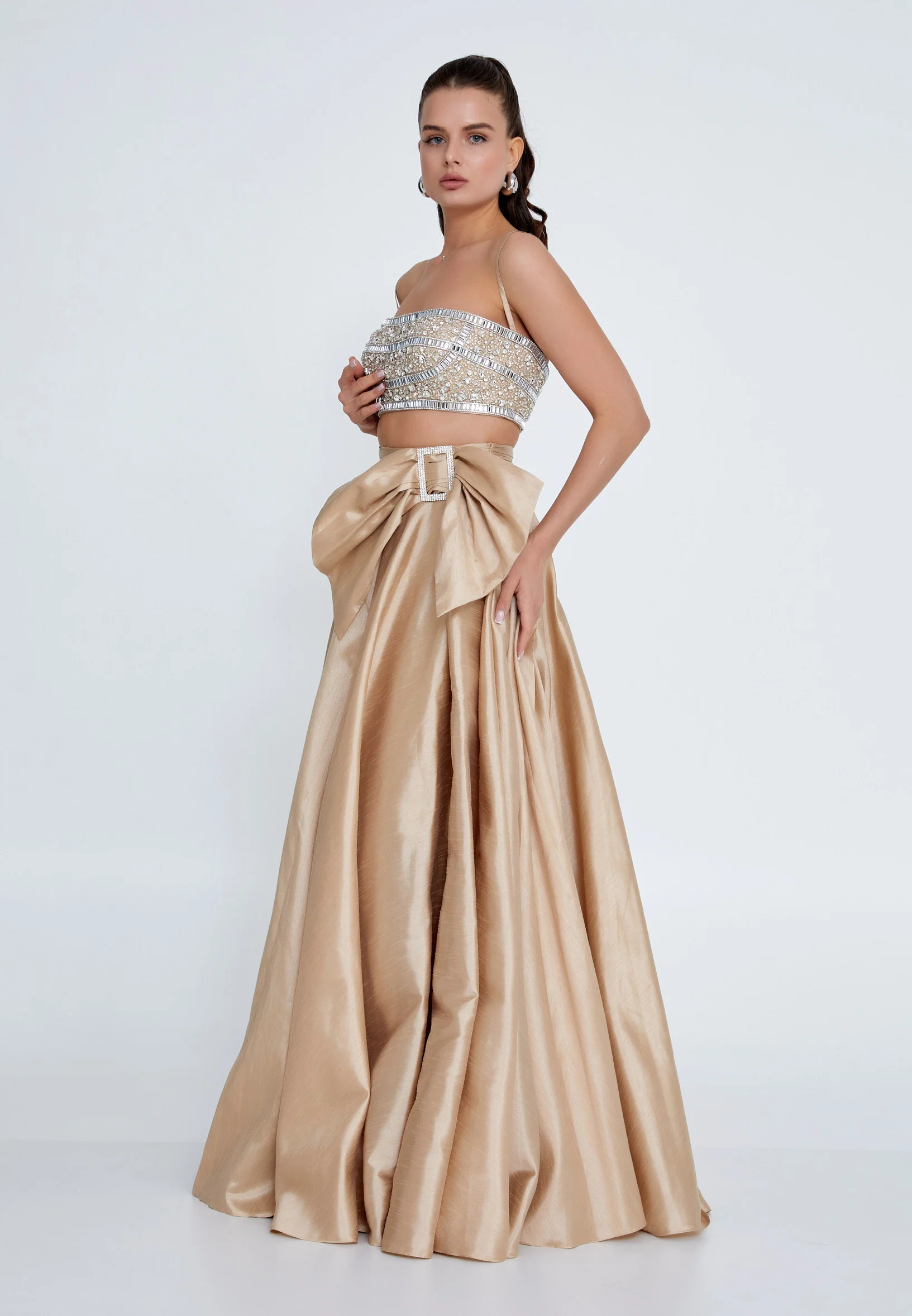 Sleeveless Maxi Polyester A - Line Regular Prom Dress prl073 - Image 7