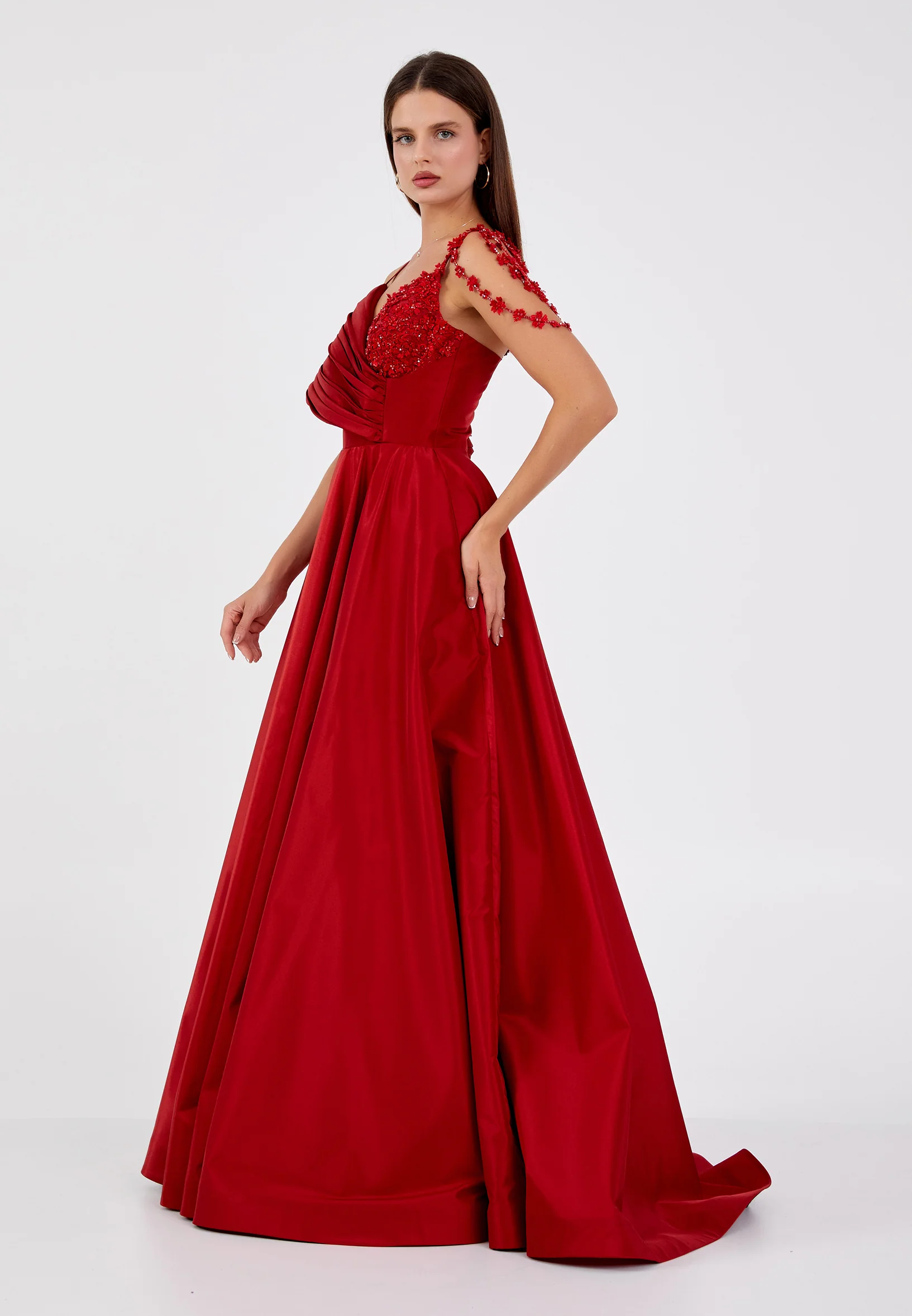 Sleeveless Maxi Polyester A - Line Regular Wedding Guest Dress aln1616 - Image 3