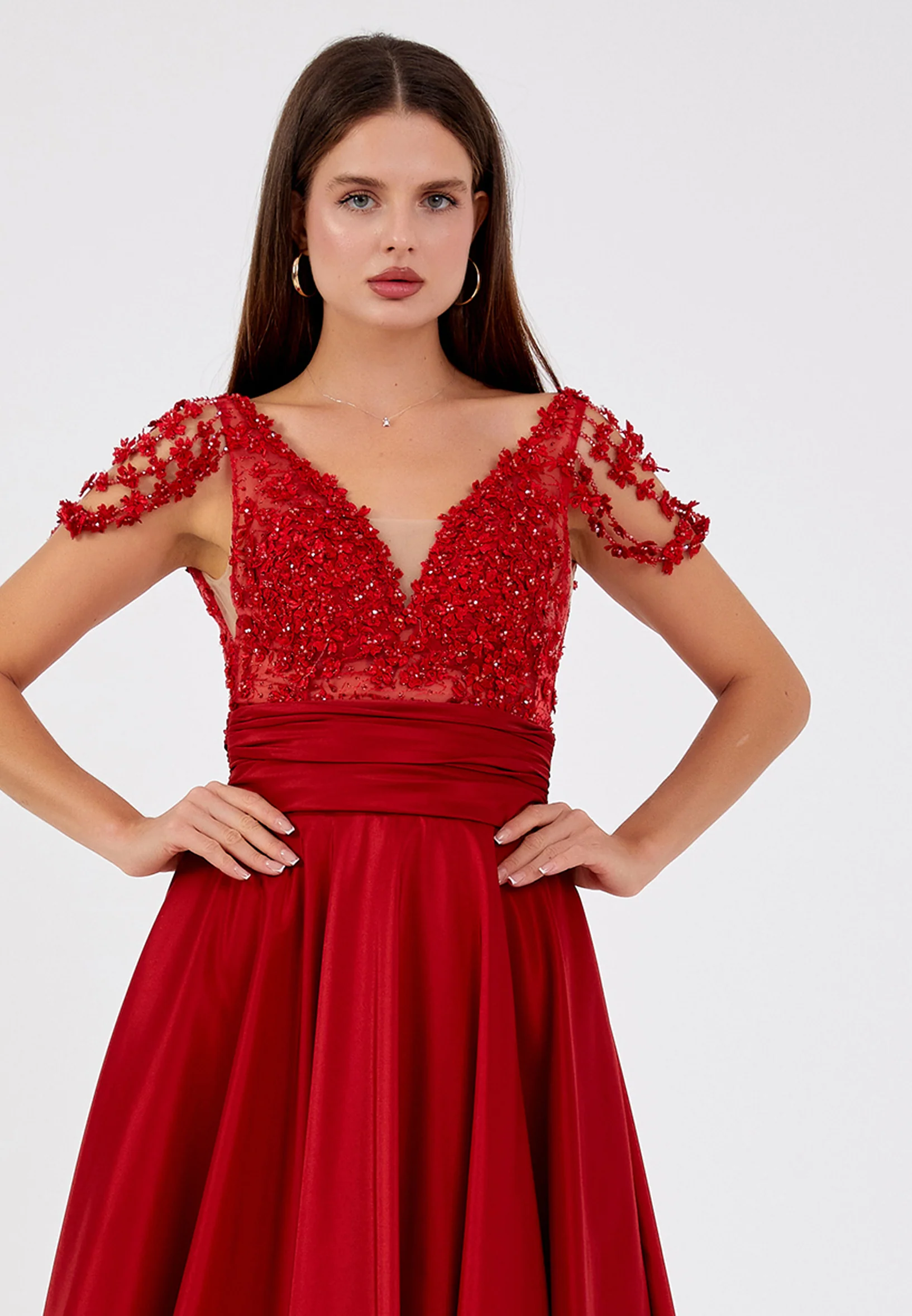 Sleeveless Maxi Polyester A - Line Regular Wedding Guest Dress aln1617 - Image 4