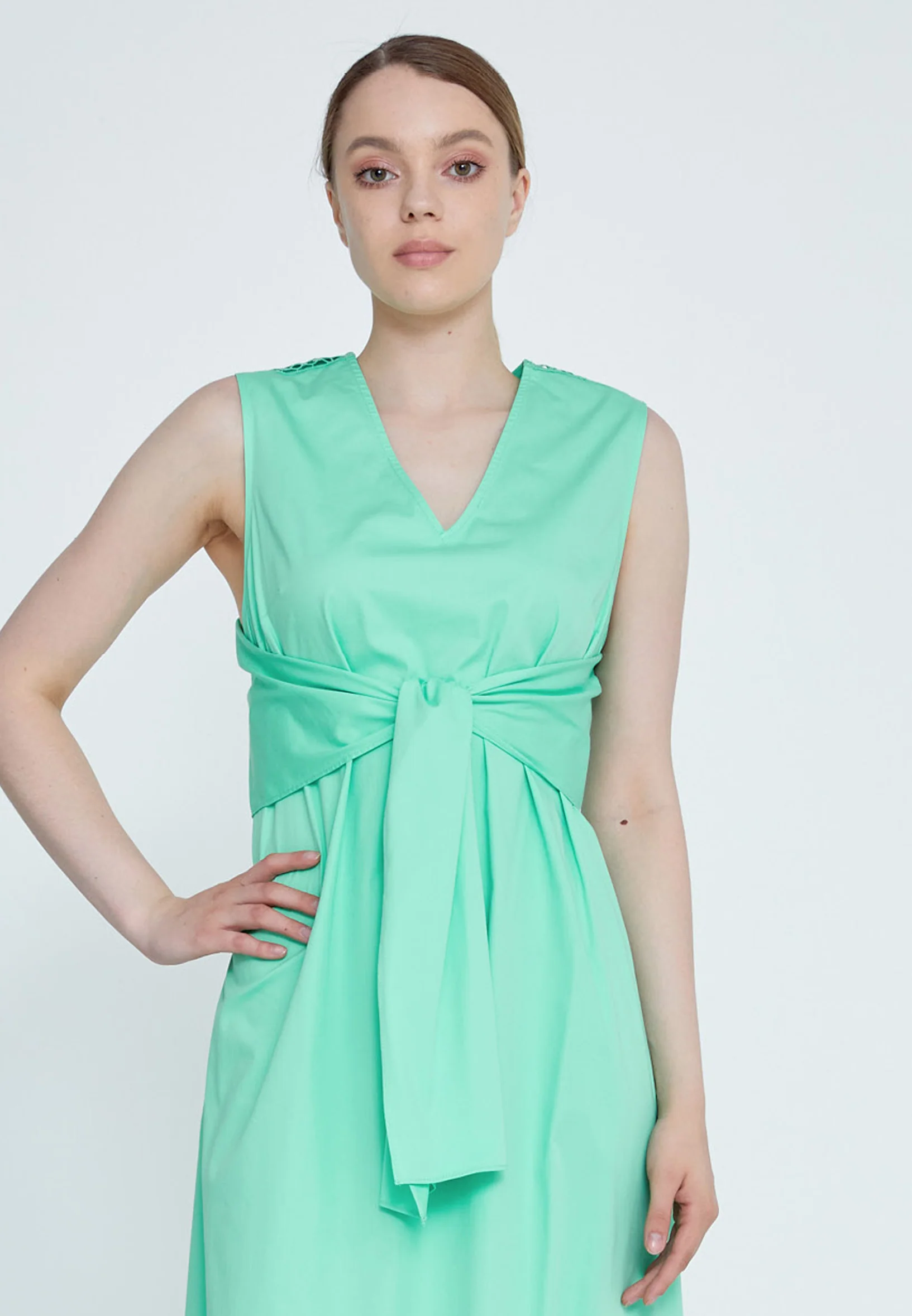 Sleeveless Maxi Polyester Column Regular Casual Dress kmy24y40484 - Image 4