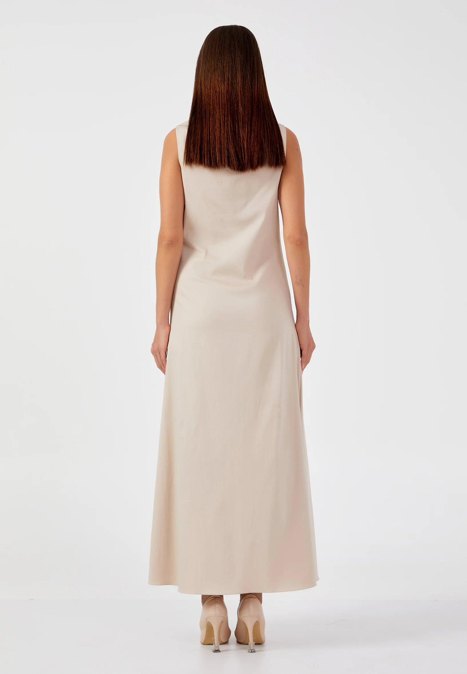 Sleeveless Maxi Polyester Column Regular Casual Dress kmy24y40511 - Image 2