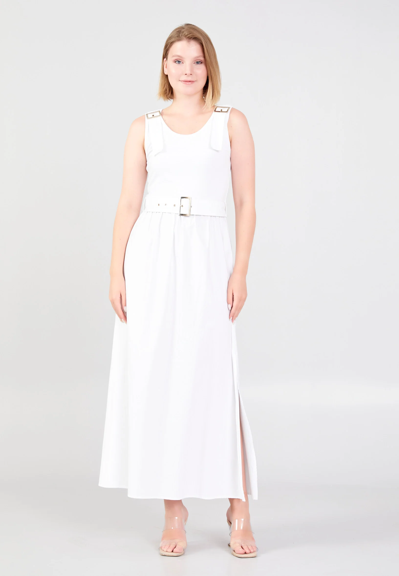 Sleeveless Maxi Polyester Column Regular Casual Dress shu23sy02015 - Image 13