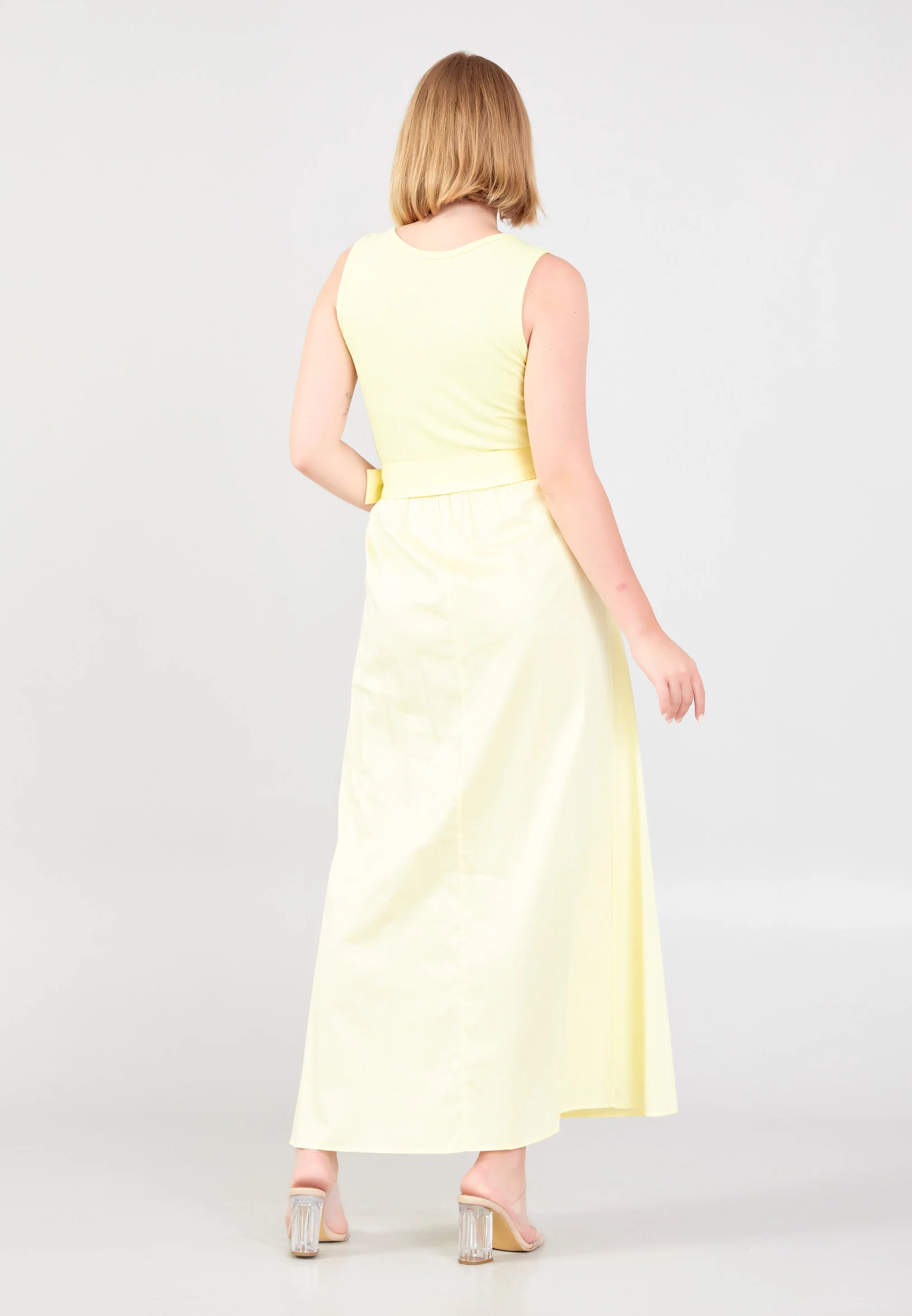 Sleeveless Maxi Polyester Column Regular Casual Dress shu23sy02015 - Image 18