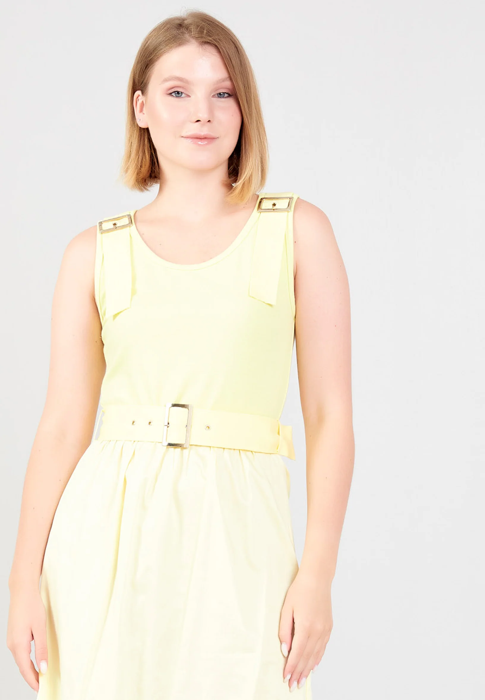 Sleeveless Maxi Polyester Column Regular Casual Dress shu23sy02015 - Image 20