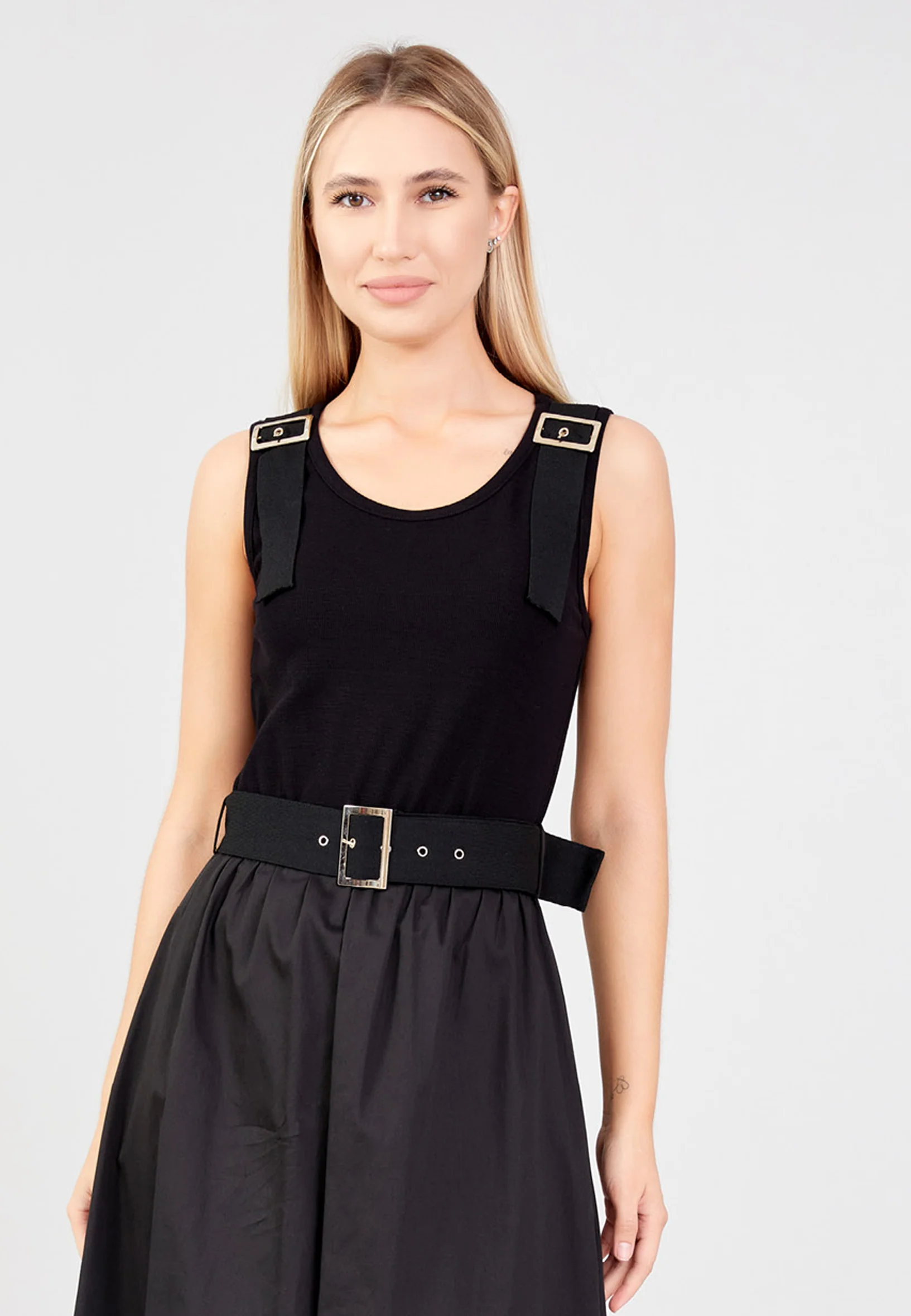 Sleeveless Maxi Polyester Column Regular Casual Dress shu23sy02015 - Image 4