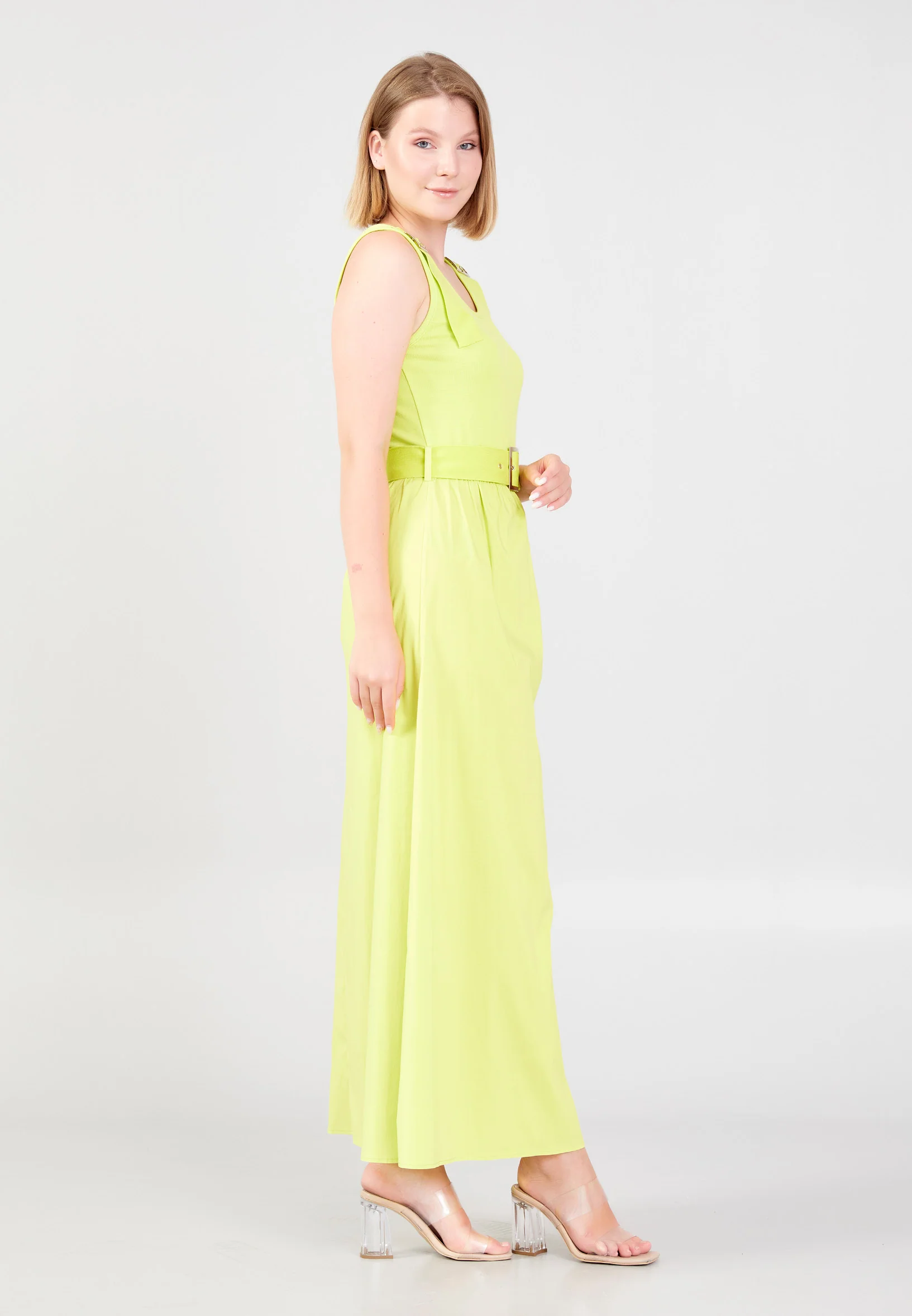 Sleeveless Maxi Polyester Column Regular Casual Dress shu23sy02015 - Image 7