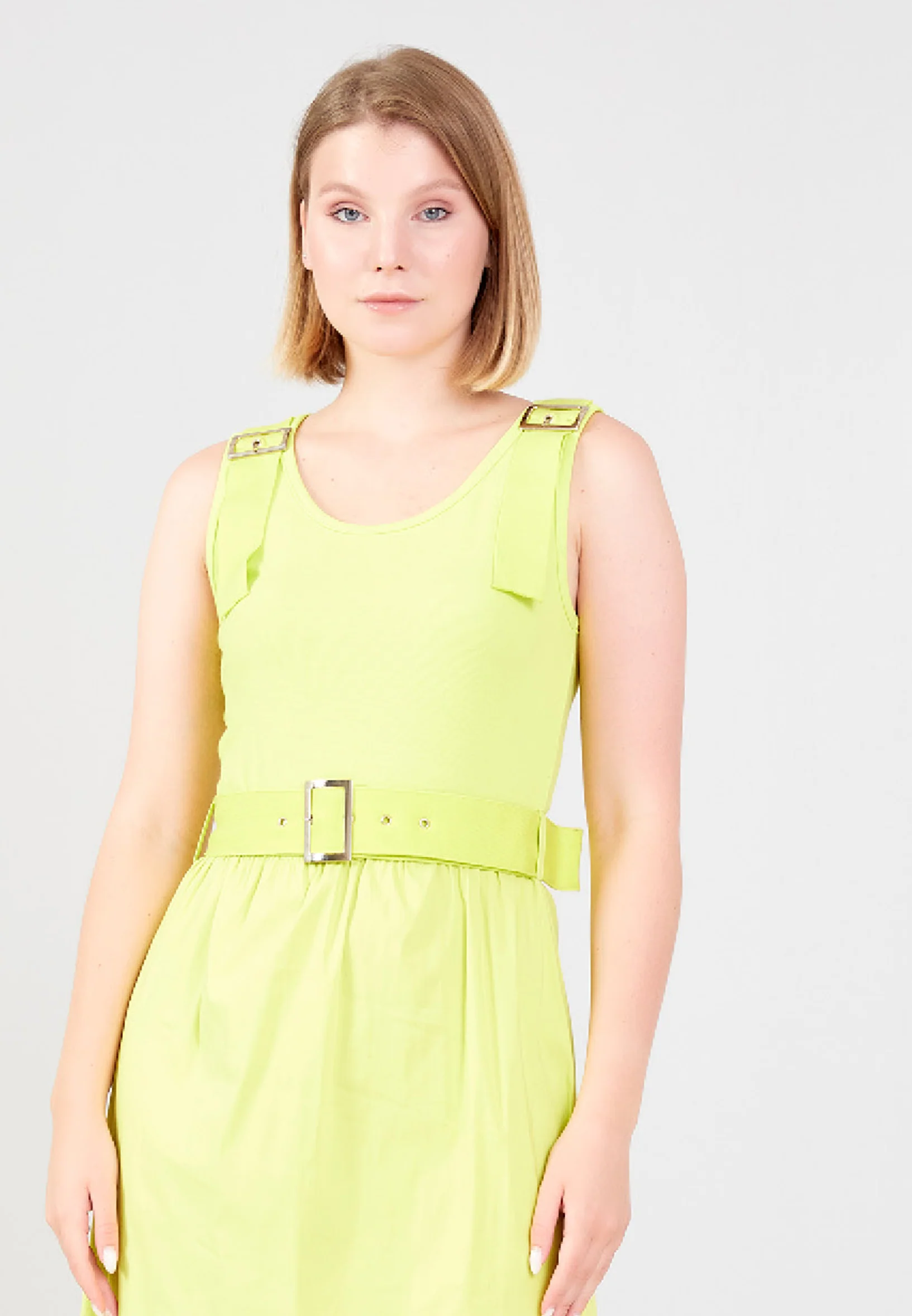 Sleeveless Maxi Polyester Column Regular Casual Dress shu23sy02015 - Image 8