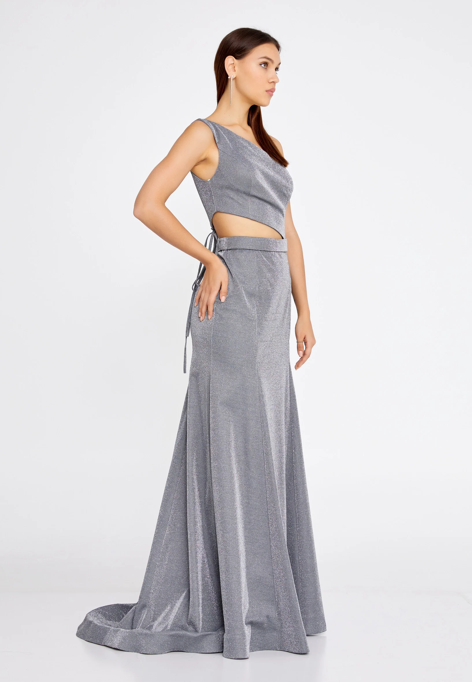 Sleeveless Maxi Polyester Mermaid Regular Evening Dress drd9051ab-1 - Image 3