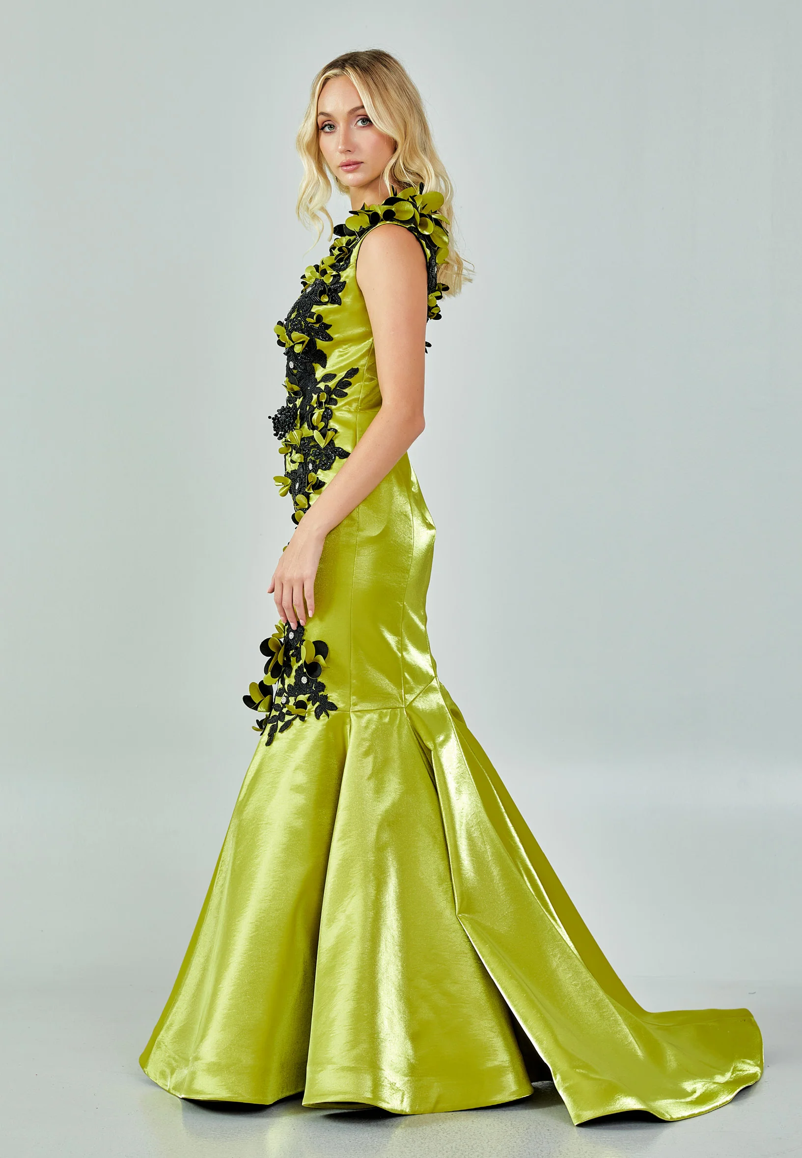 Sleeveless Maxi Polyester Mermaid Regular Prom Dress mtn88123 - Image 14