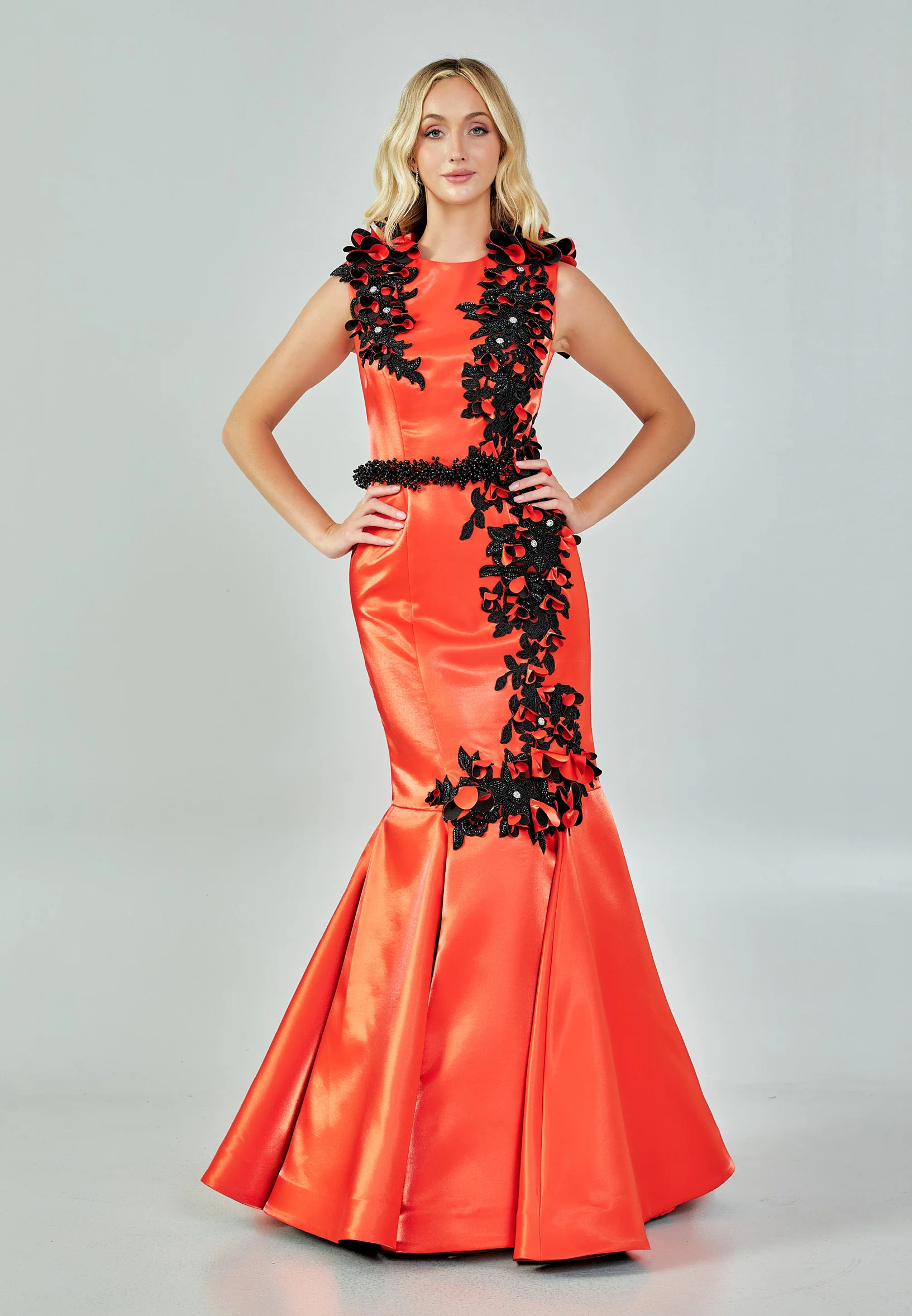 Sleeveless Maxi Polyester Mermaid Regular Prom Dress mtn88123 - Image 17