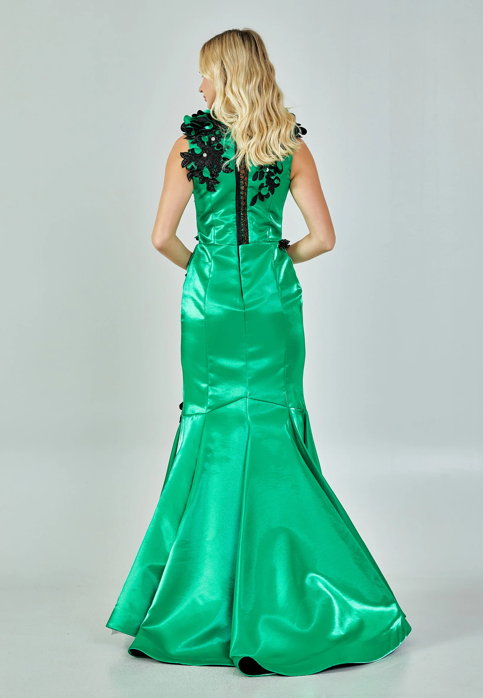 Sleeveless Maxi Polyester Mermaid Regular Prom Dress mtn88123 - Image 5