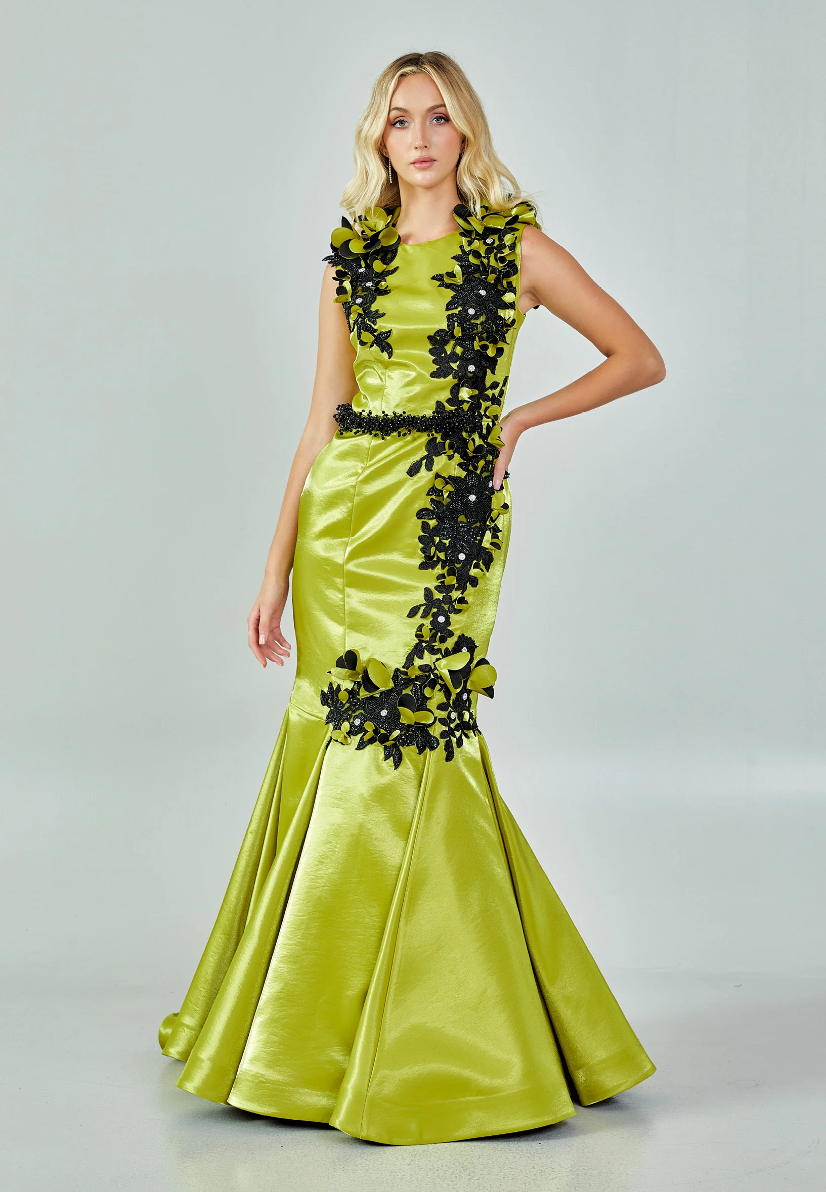 Sleeveless Maxi Polyester Mermaid Regular Prom Dress mtn88123 - Image 9