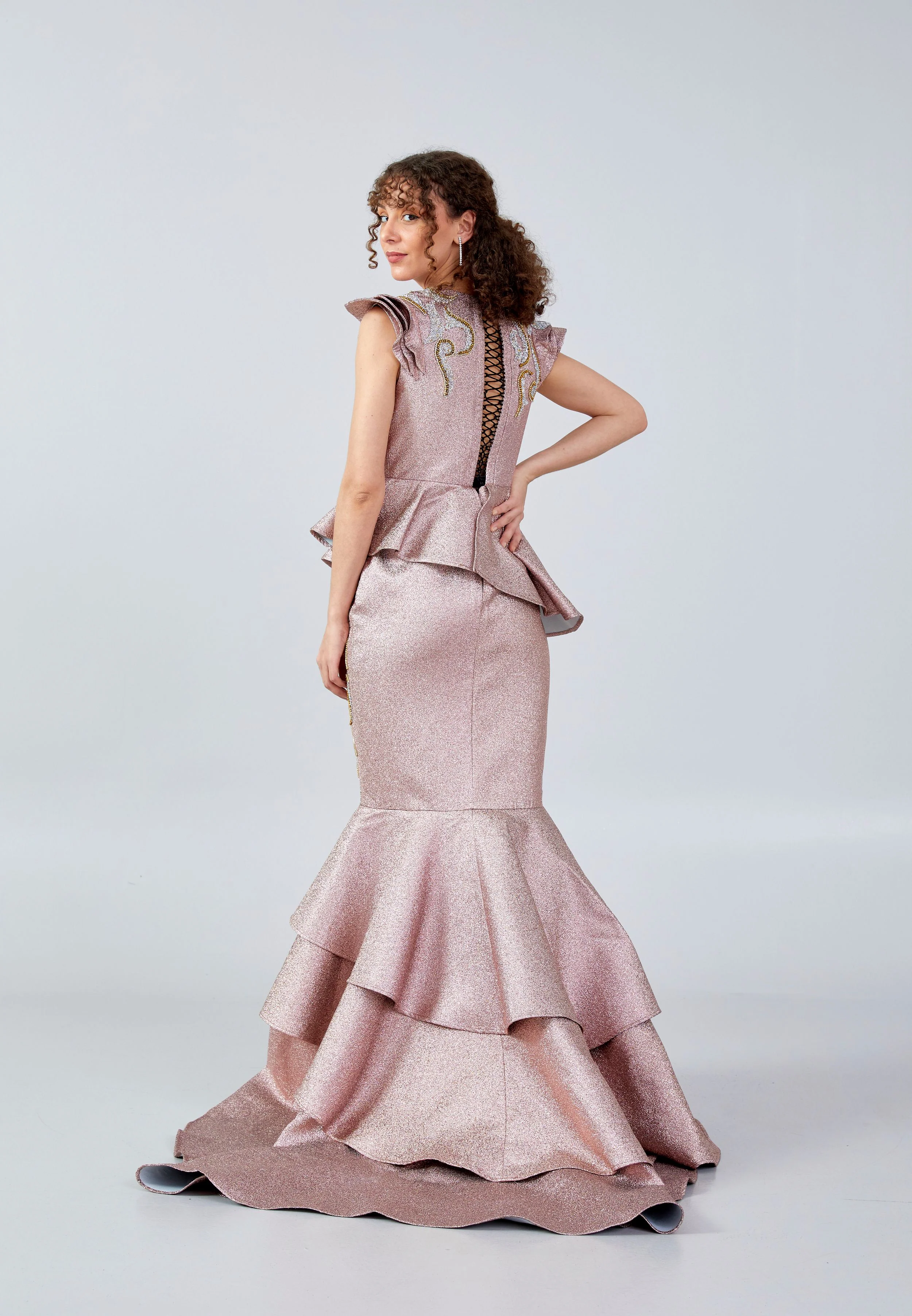 Sleeveless Maxi Polyester Mermaid Regular Prom Dress mtn88138 - Image 10
