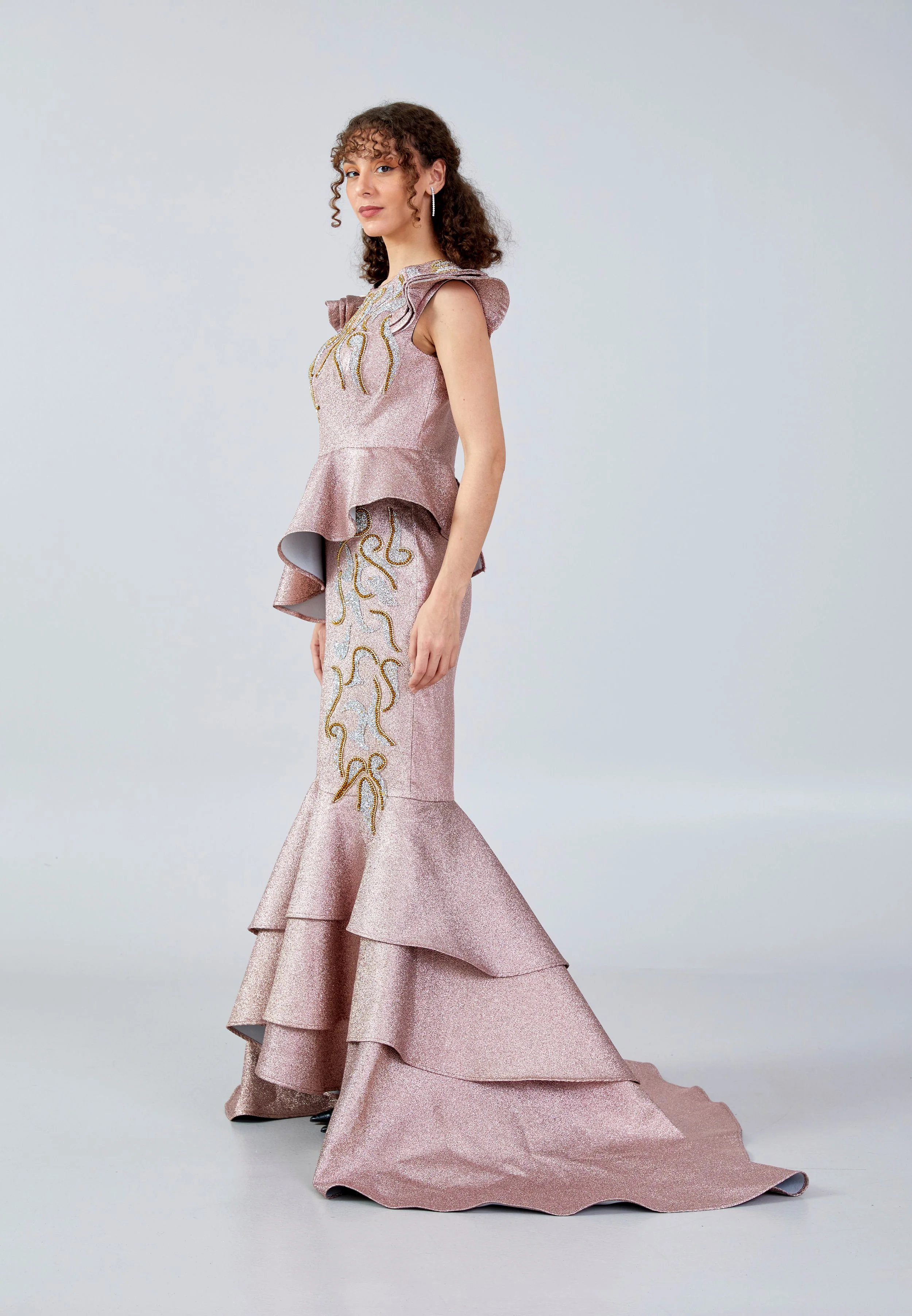 Sleeveless Maxi Polyester Mermaid Regular Prom Dress mtn88138 - Image 11