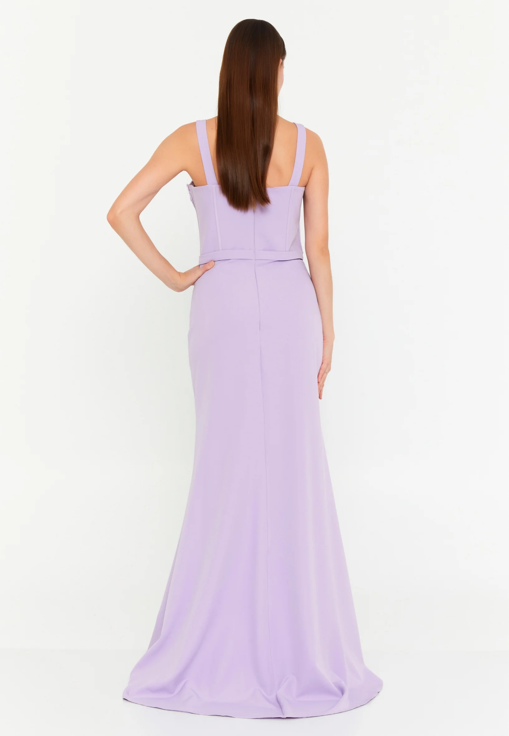 Sleeveless Maxi Polyester Mermaid Regular Wedding Guest Dress msp77367 - Image 10