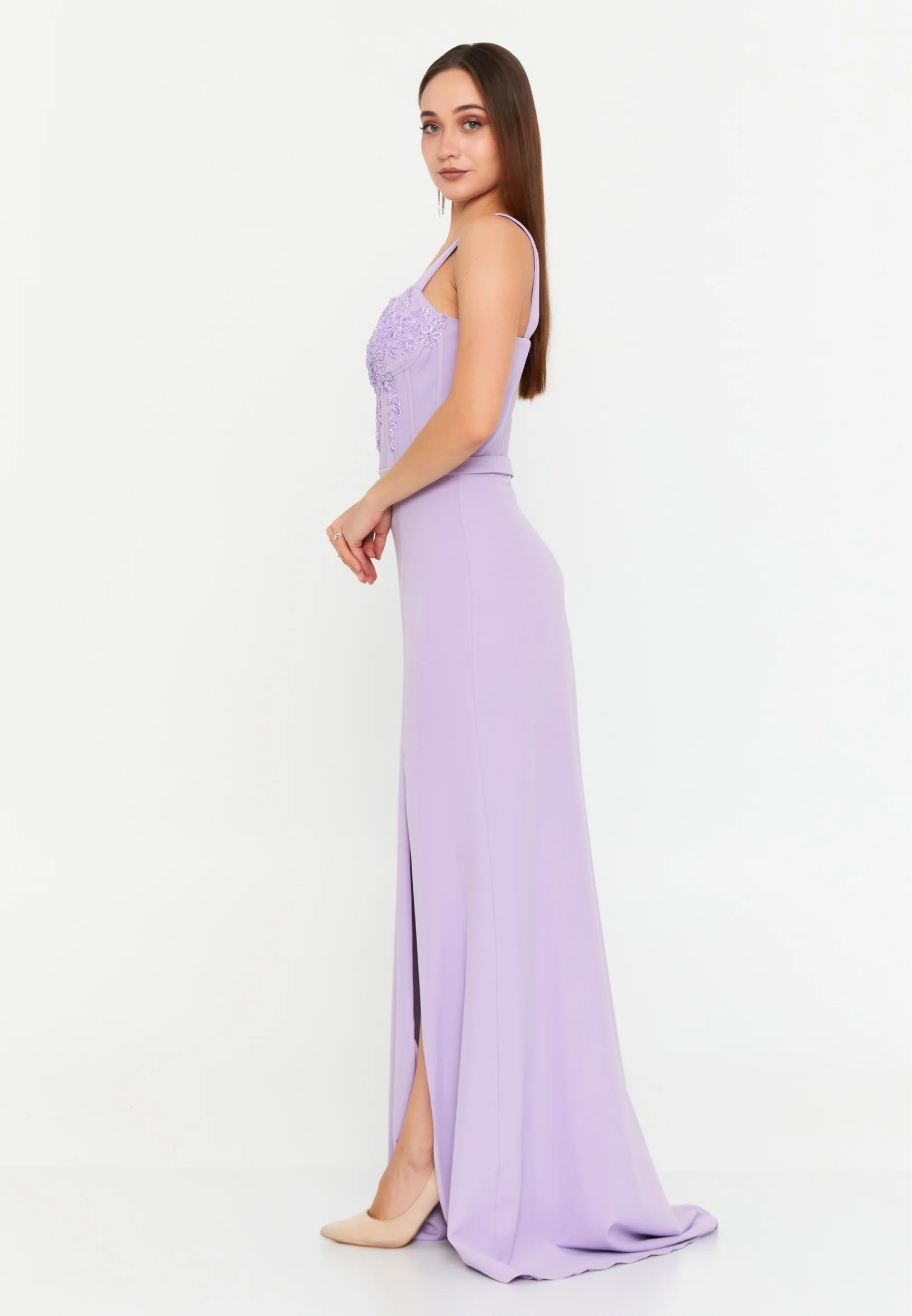 Sleeveless Maxi Polyester Mermaid Regular Wedding Guest Dress msp77367 - Image 11