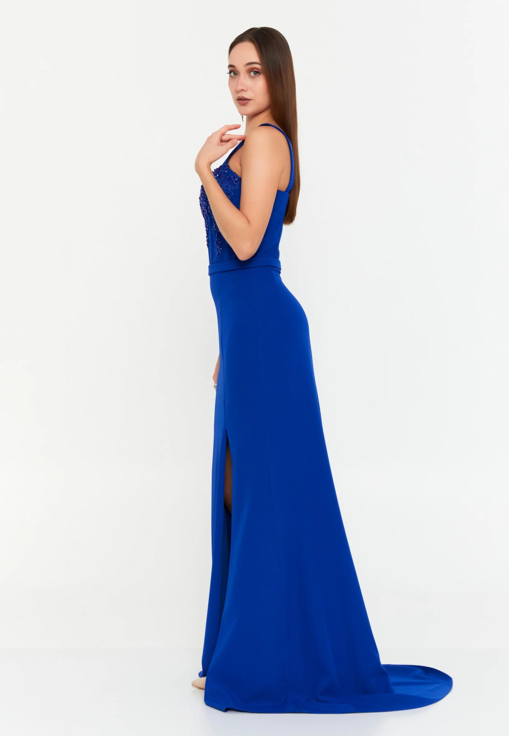 Sleeveless Maxi Polyester Mermaid Regular Wedding Guest Dress msp77367 - Image 19