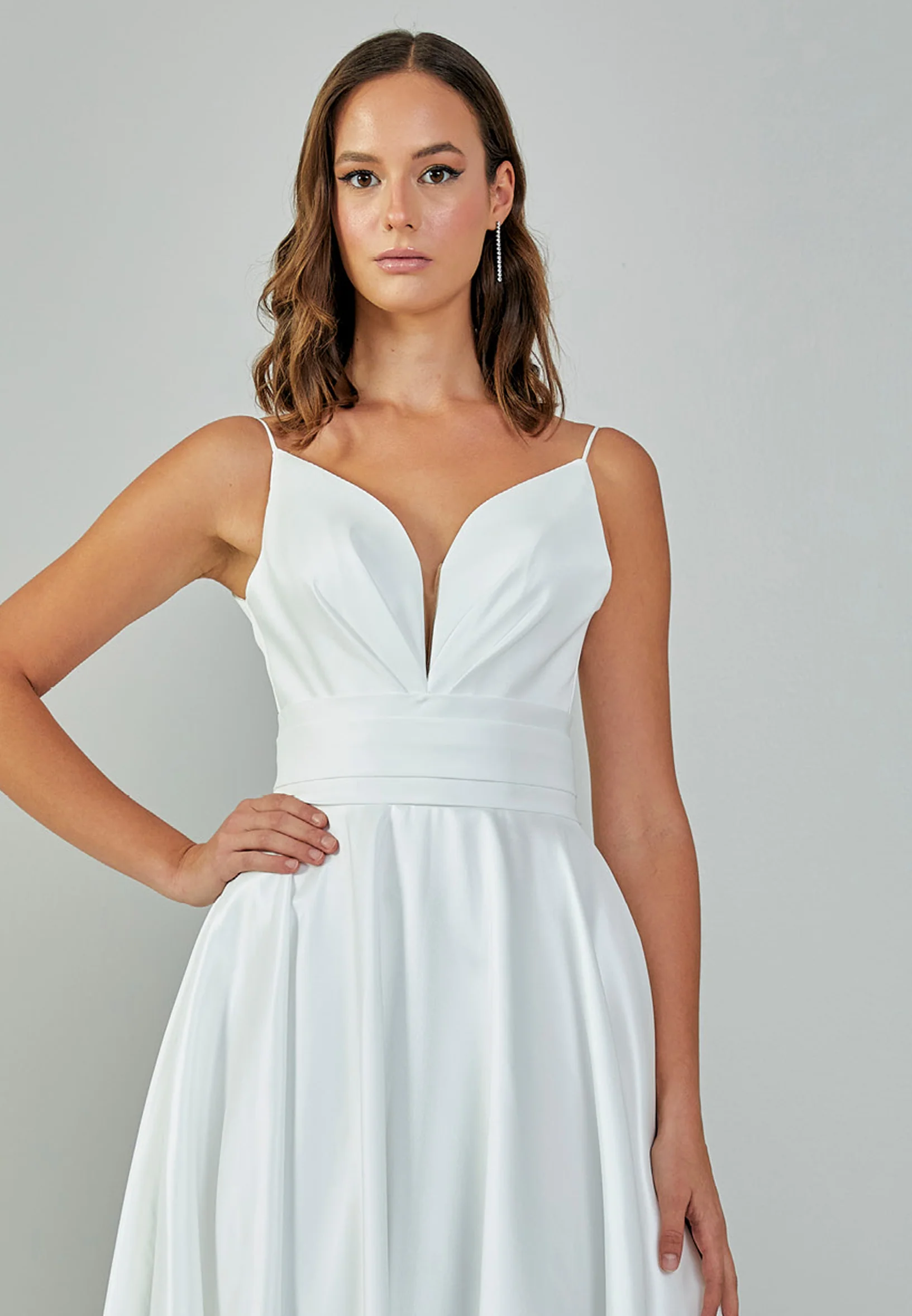 Sleeveless Maxi Polyester Regular Wedding Dress abb23052 - Image 7