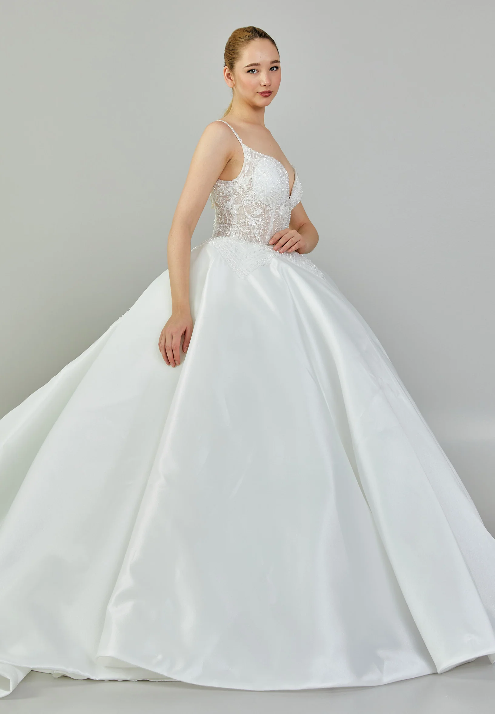 Sleeveless Maxi Polyester Regular Wedding Dress blv350104 - Image 6