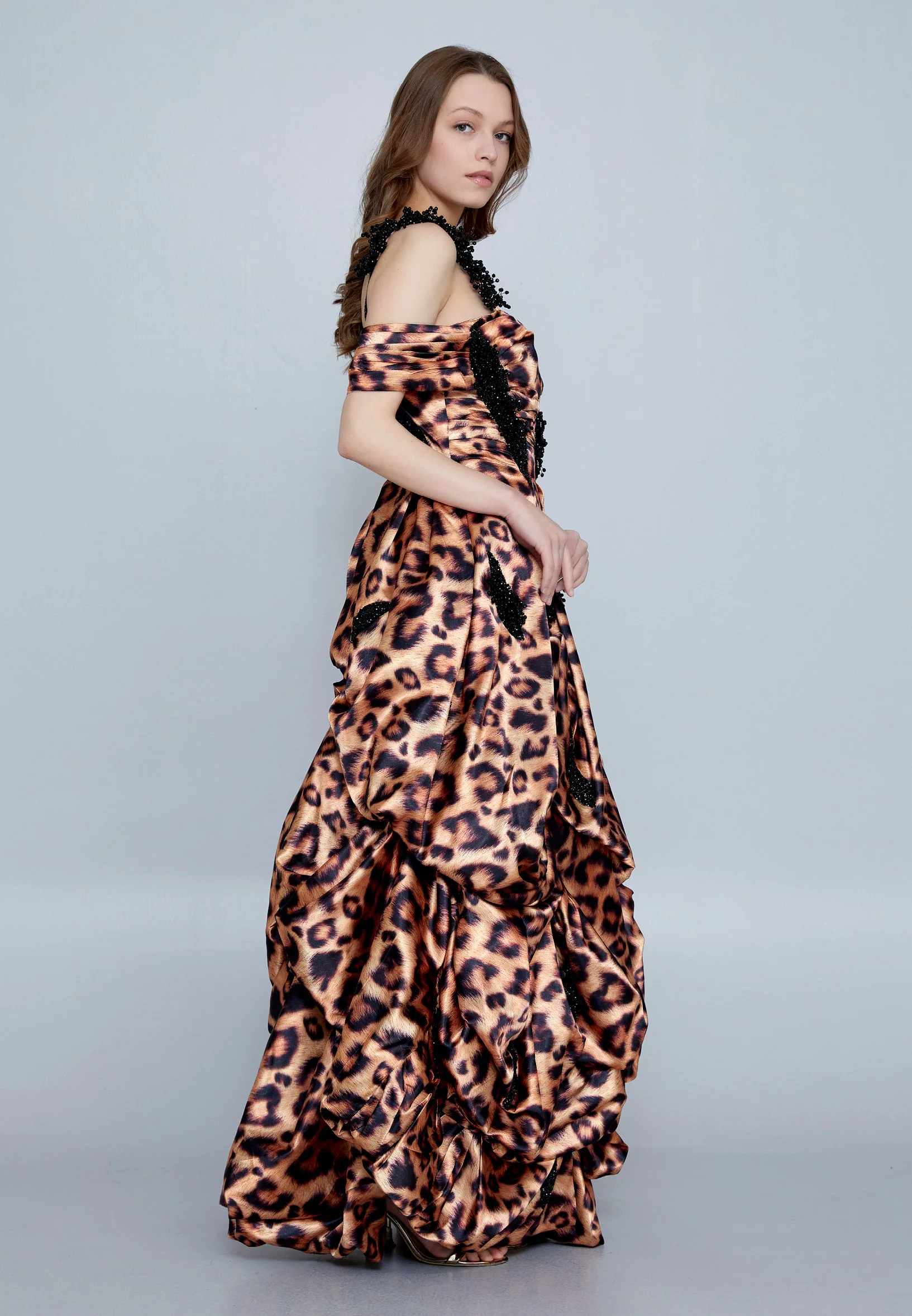 Sleeveless Maxi Satin A - Line Regular Prom Dress mtn2284 - Image 3