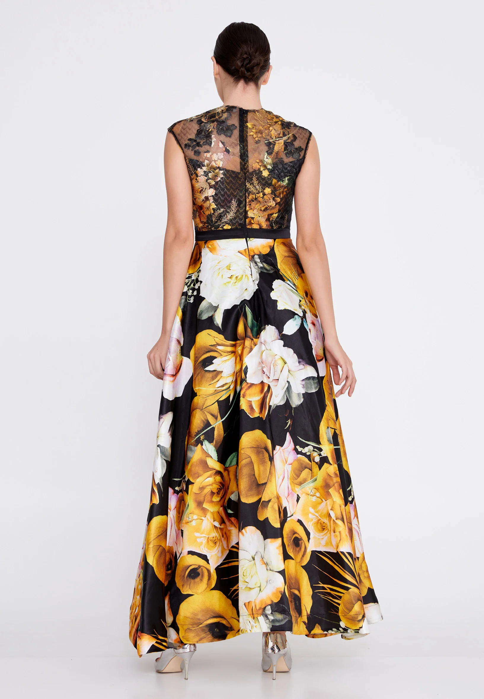 Sleeveless Maxi Satin A - Line Regular Prom Dress ons000-134 - Image 10