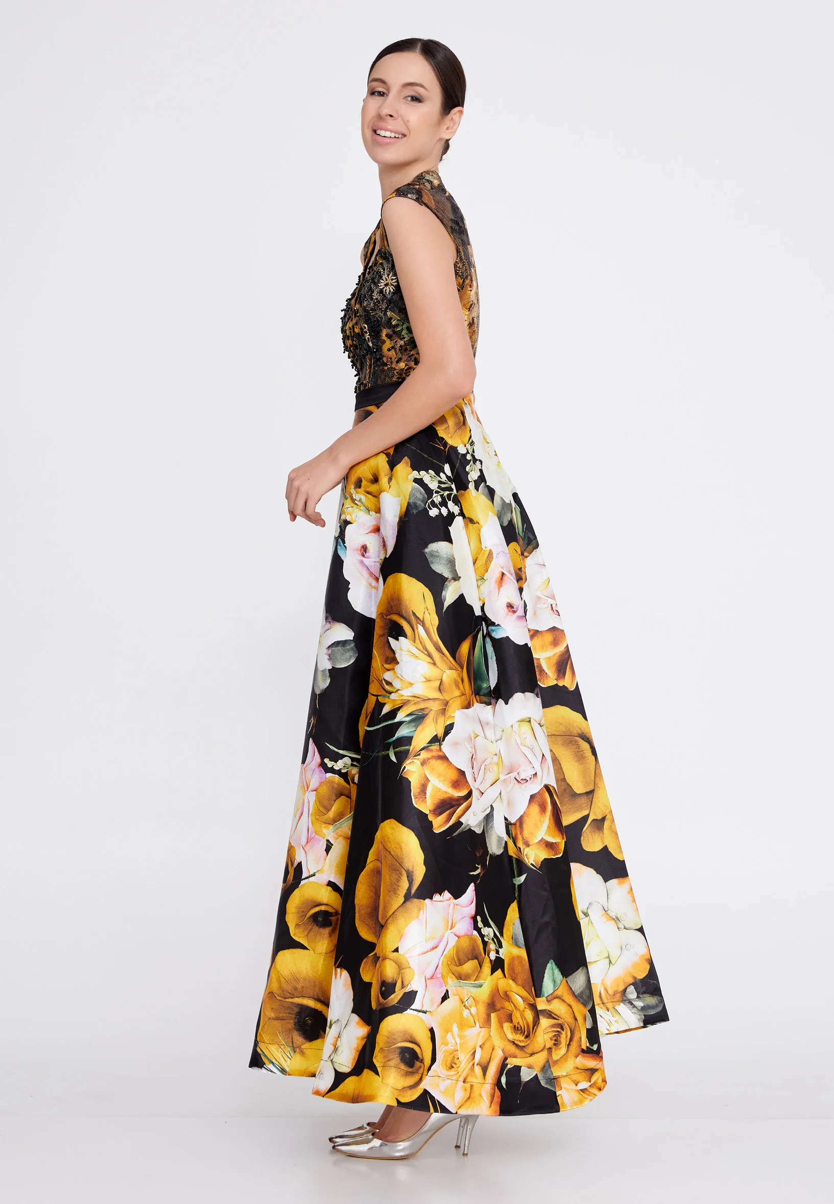 Sleeveless Maxi Satin A - Line Regular Prom Dress ons000-134 - Image 11