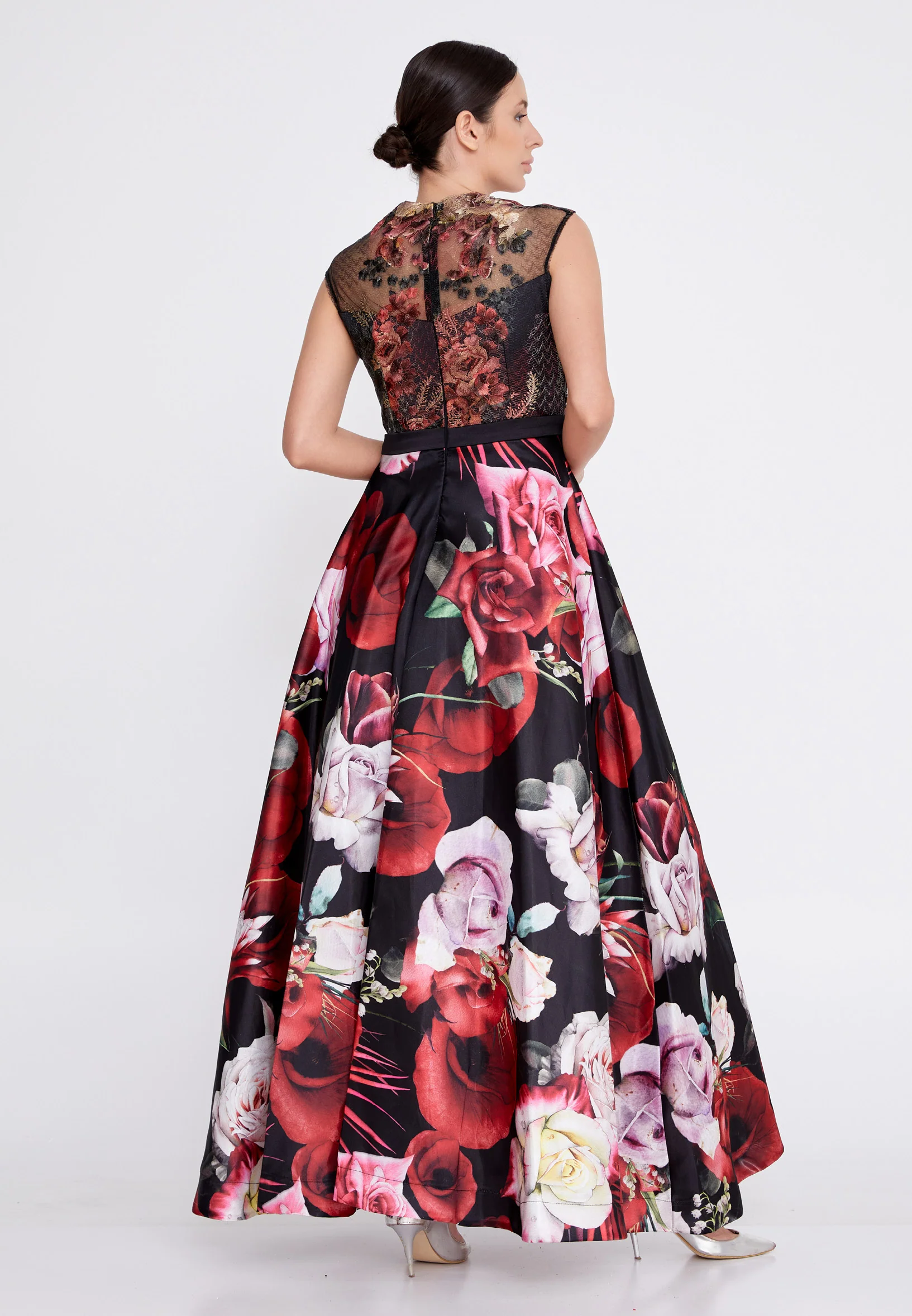 Sleeveless Maxi Satin A - Line Regular Prom Dress ons000-134 - Image 2