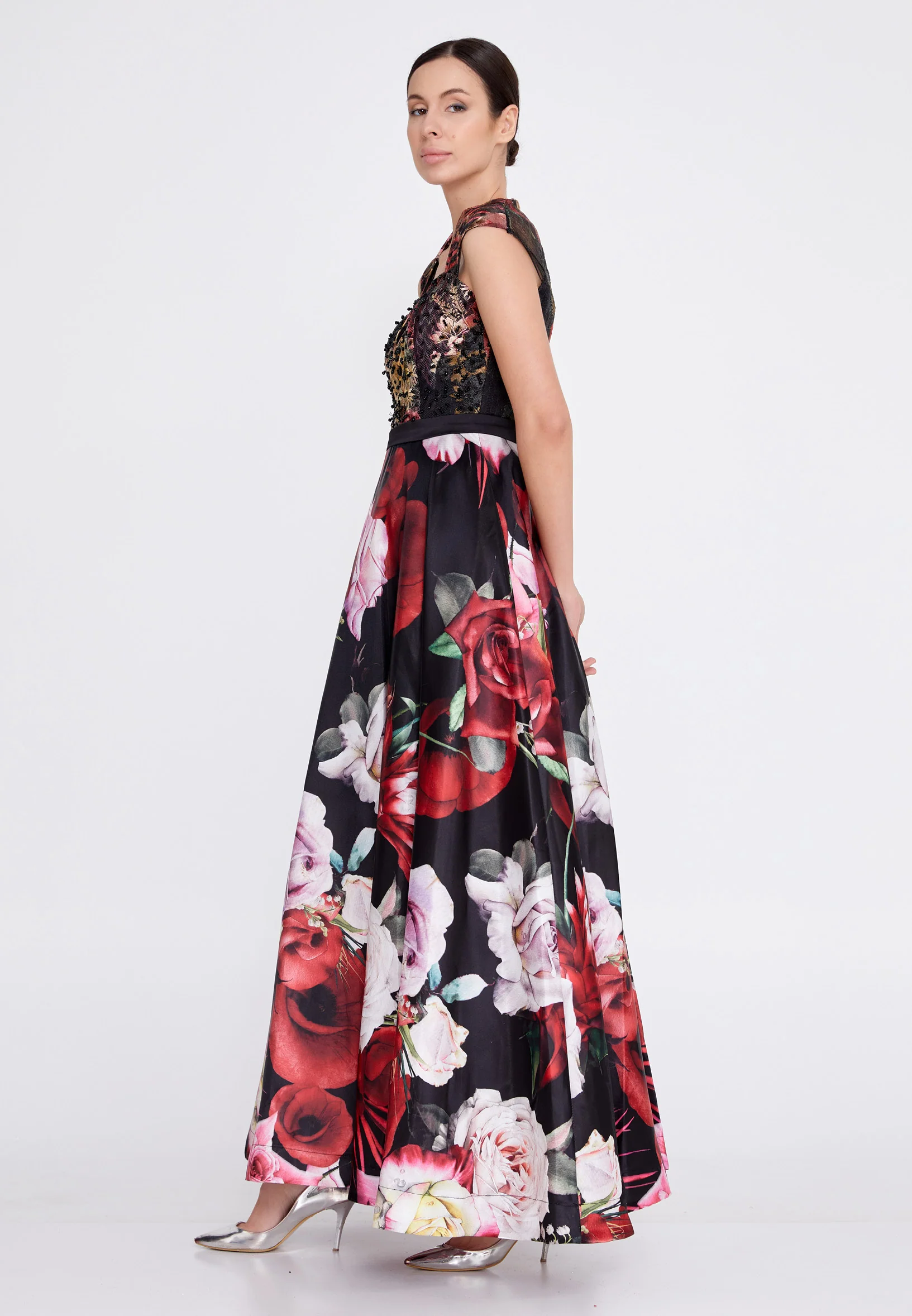 Sleeveless Maxi Satin A - Line Regular Prom Dress ons000-134 - Image 3
