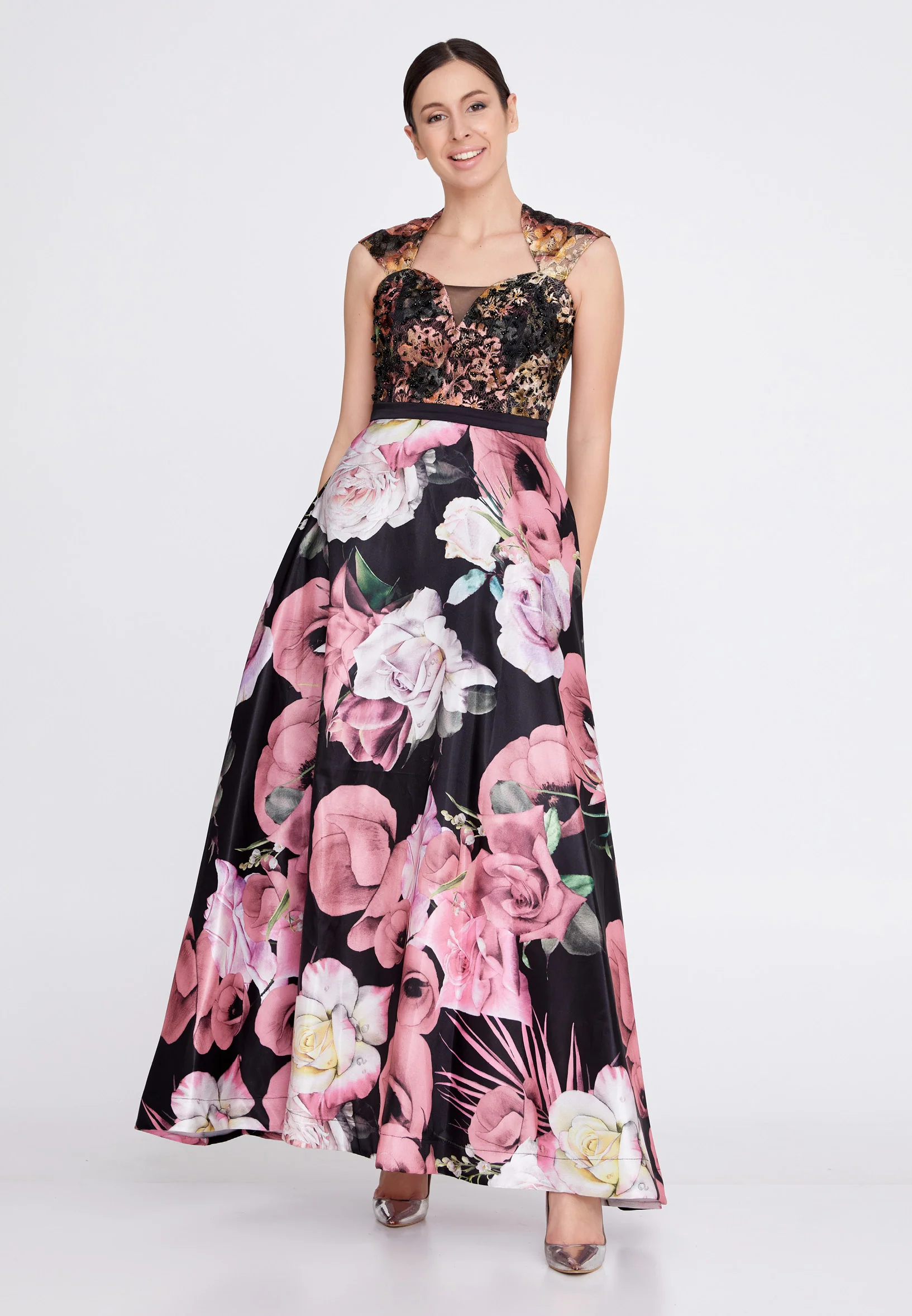 Sleeveless Maxi Satin A - Line Regular Prom Dress ons000-134 - Image 5