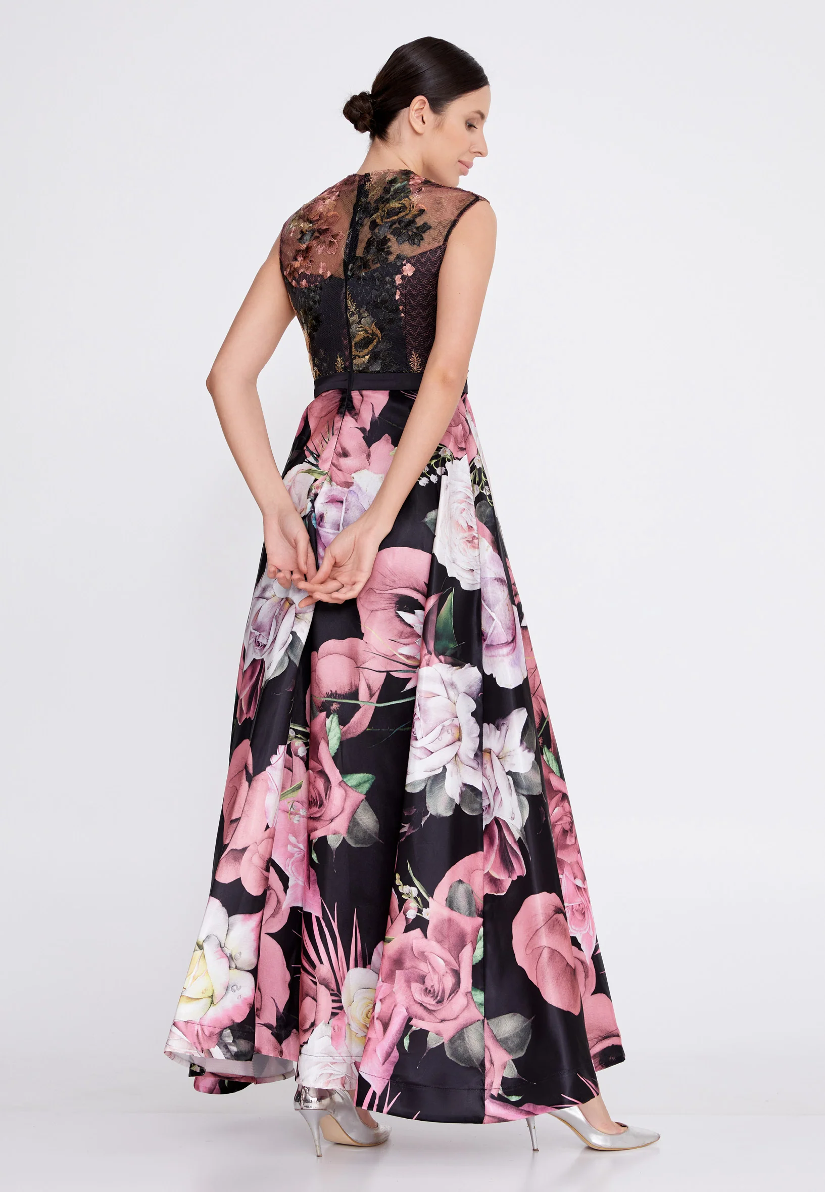 Sleeveless Maxi Satin A - Line Regular Prom Dress ons000-134 - Image 6