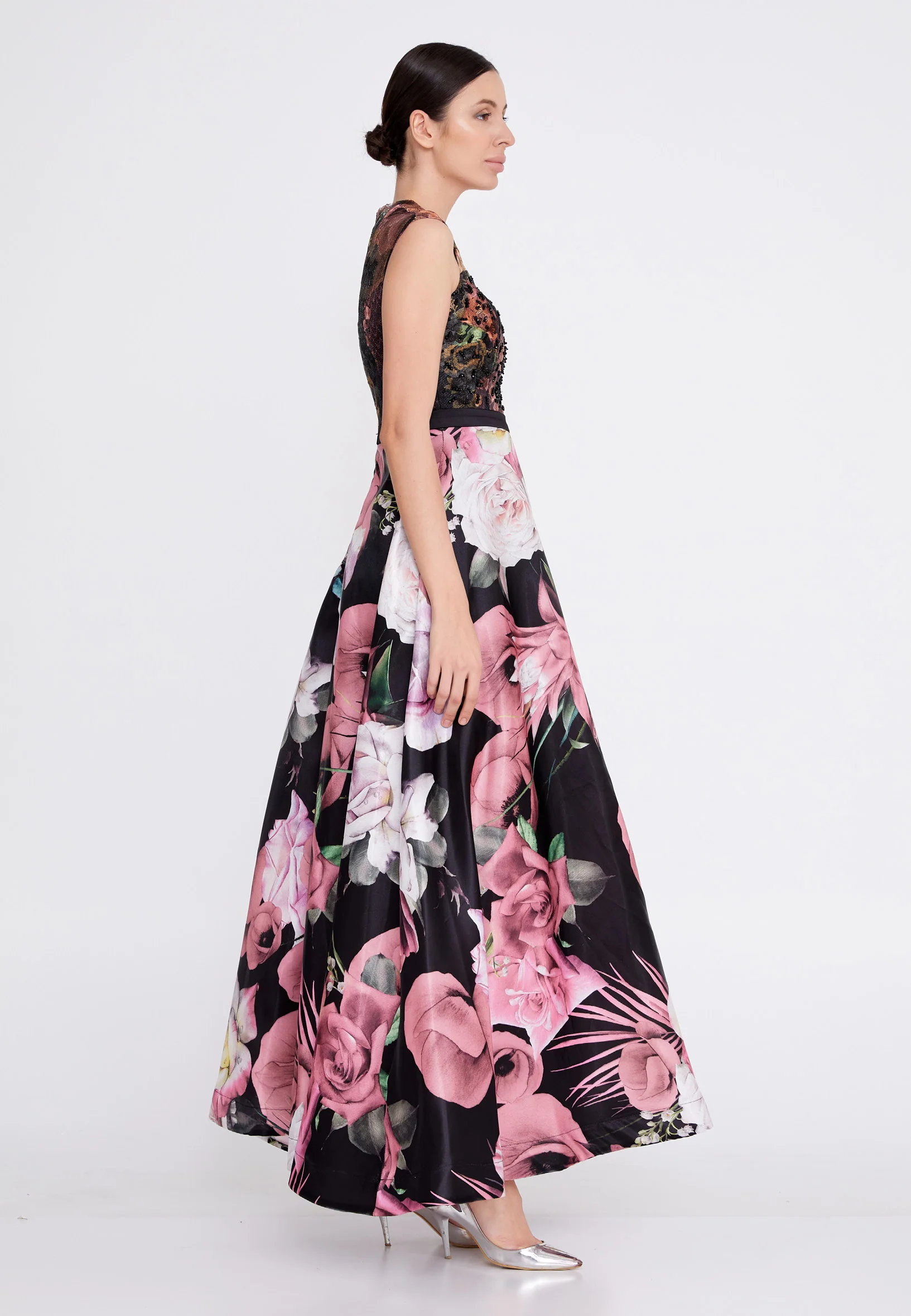Sleeveless Maxi Satin A - Line Regular Prom Dress ons000-134 - Image 7