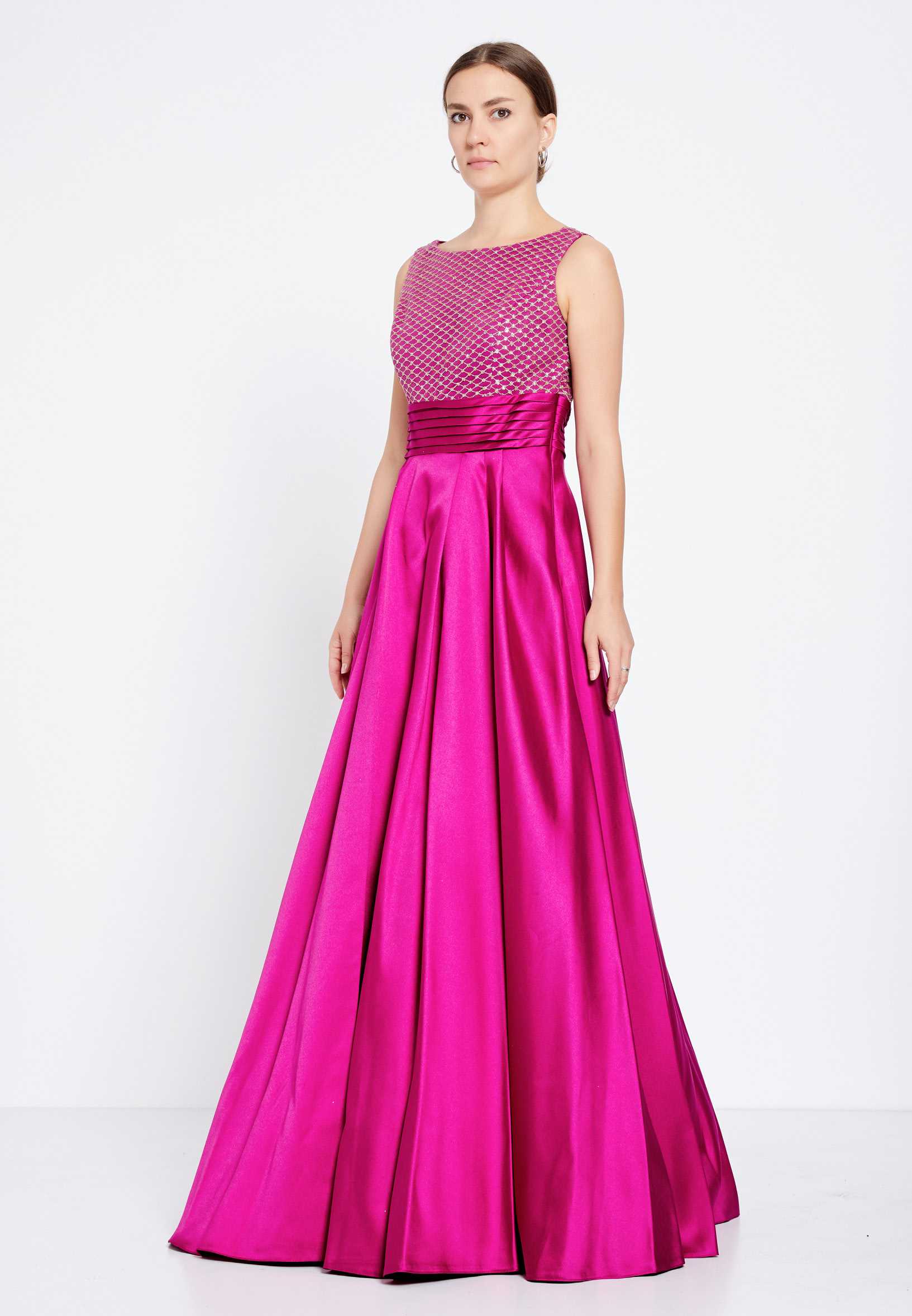 Sleeveless Maxi Satin A - Line Regular Prom Dress rmn2430 - Image 15
