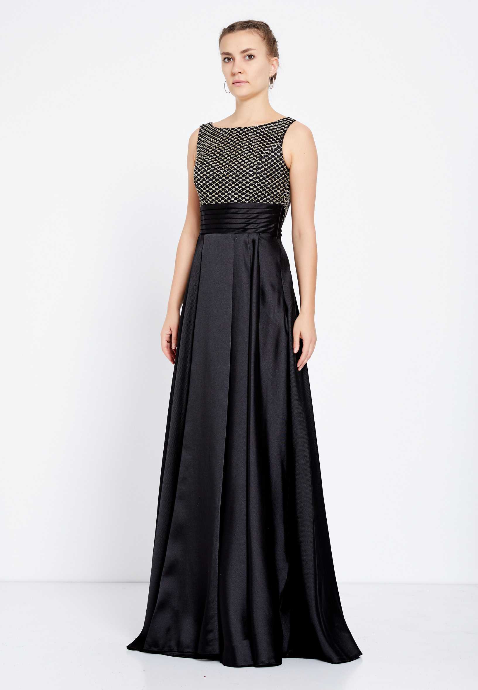 Sleeveless Maxi Satin A - Line Regular Prom Dress rmn2430 - Image 3