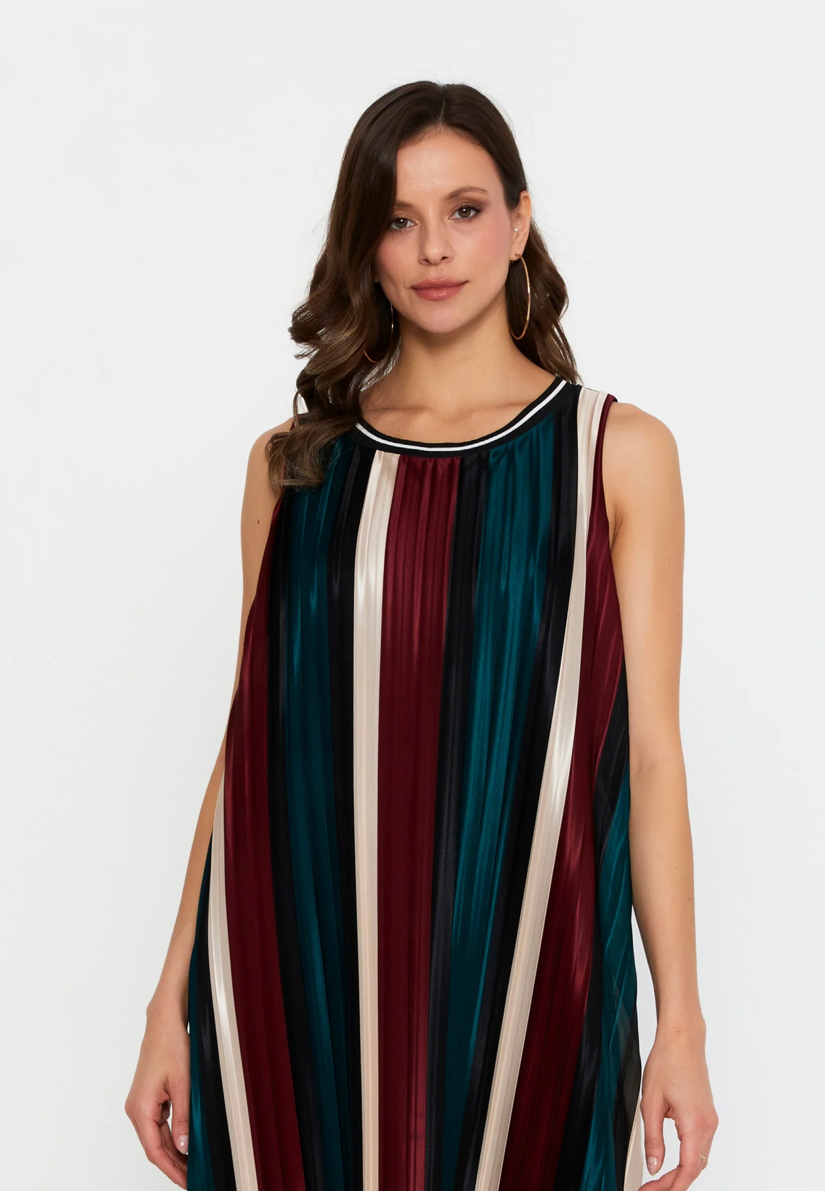 Sleeveless Maxi Satin Column Regular Casual Dress sea6333 - Image 8