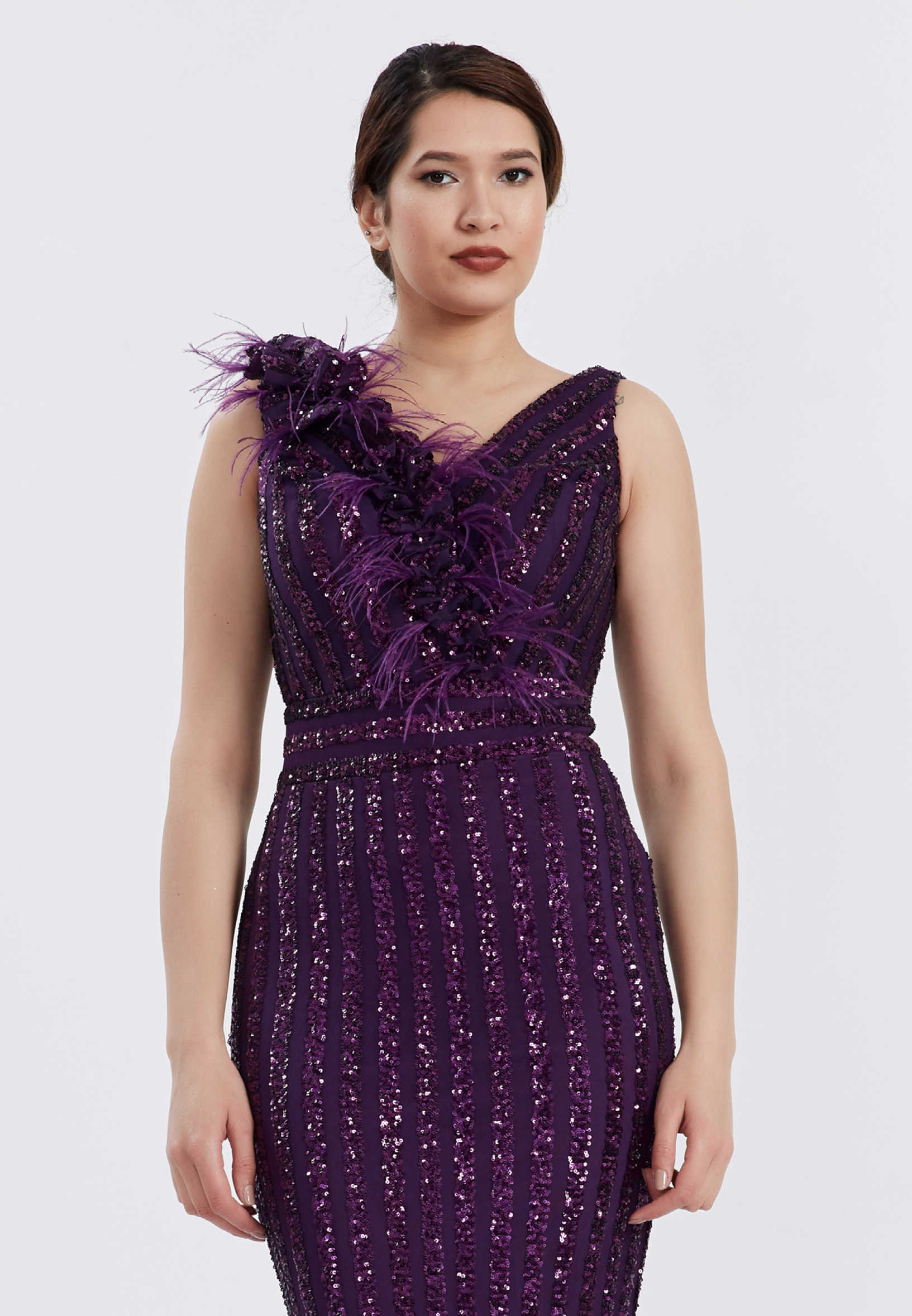 Sleeveless Maxi Sequin Bodycon Regular Evening Dress brq1010 - Image 8