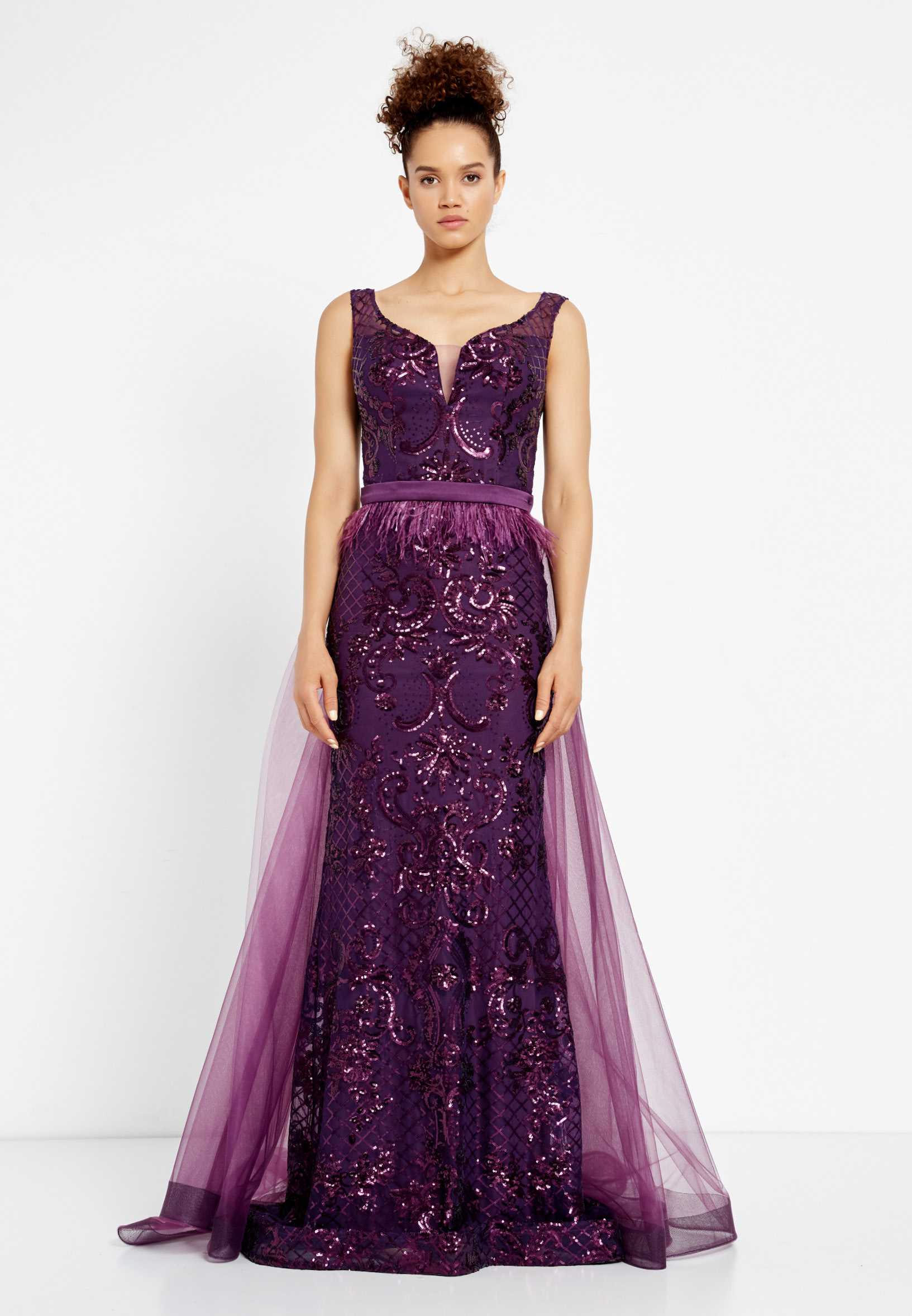 Sleeveless Maxi Sequin Mermaid Regular Prom Dress rmn2600 - Image 13