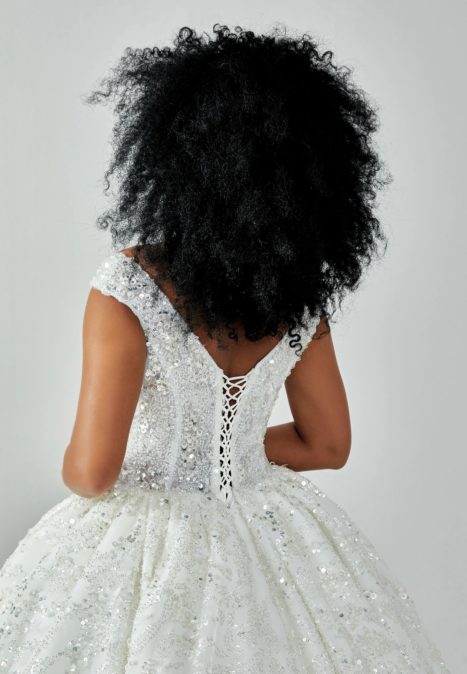 Sleeveless Maxi Sequin Regular Wedding Dress abb22095 - Image 8
