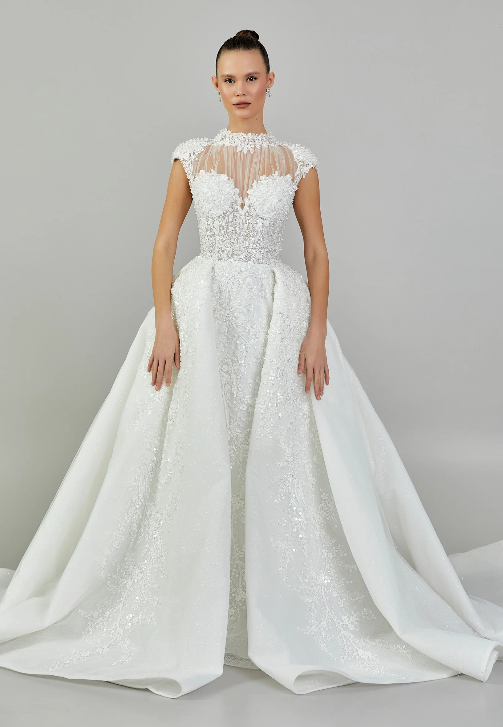Sleeveless Maxi Sequin Regular Wedding Dress abb24017