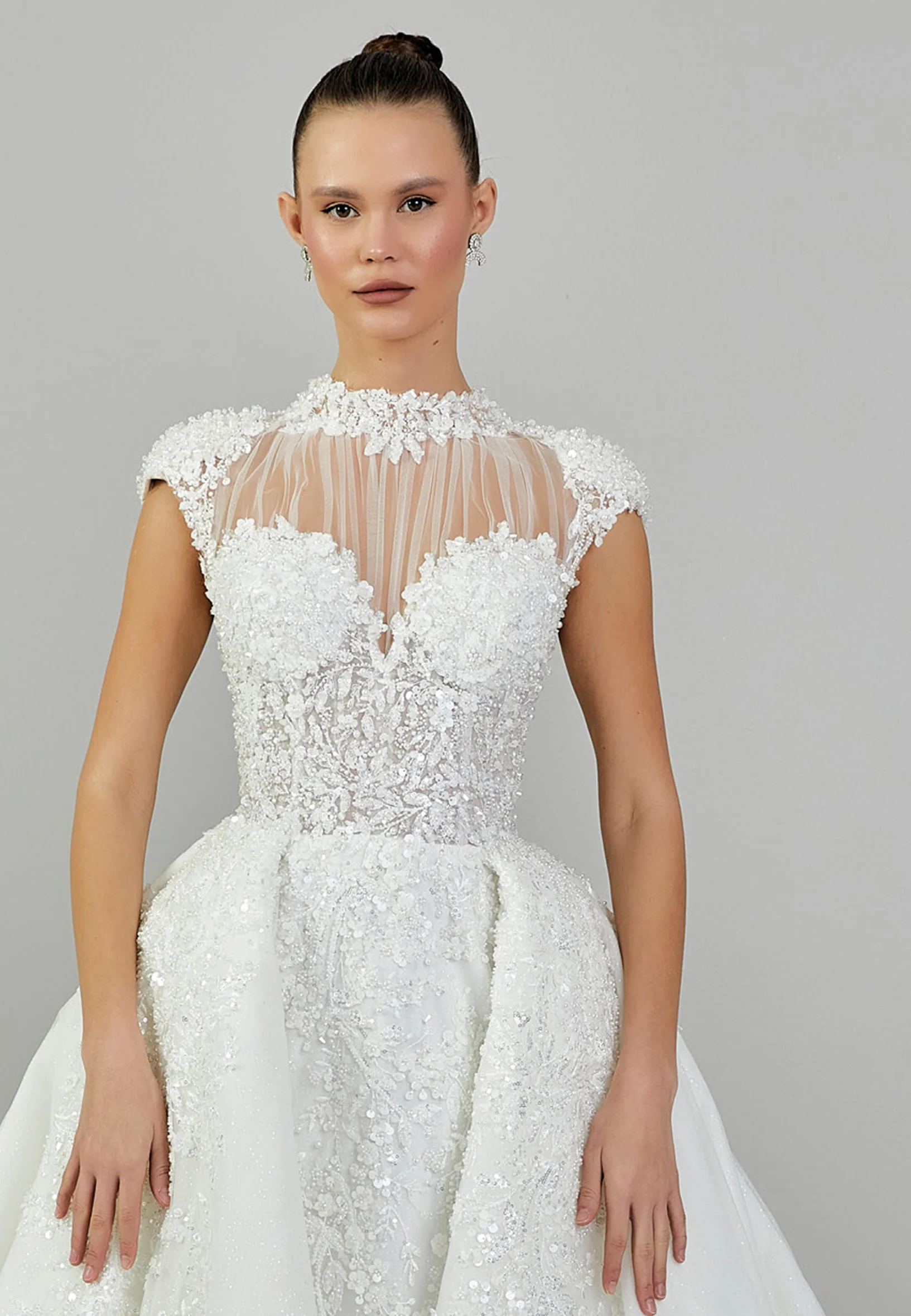Sleeveless Maxi Sequin Regular Wedding Dress abb24017 - Image 7