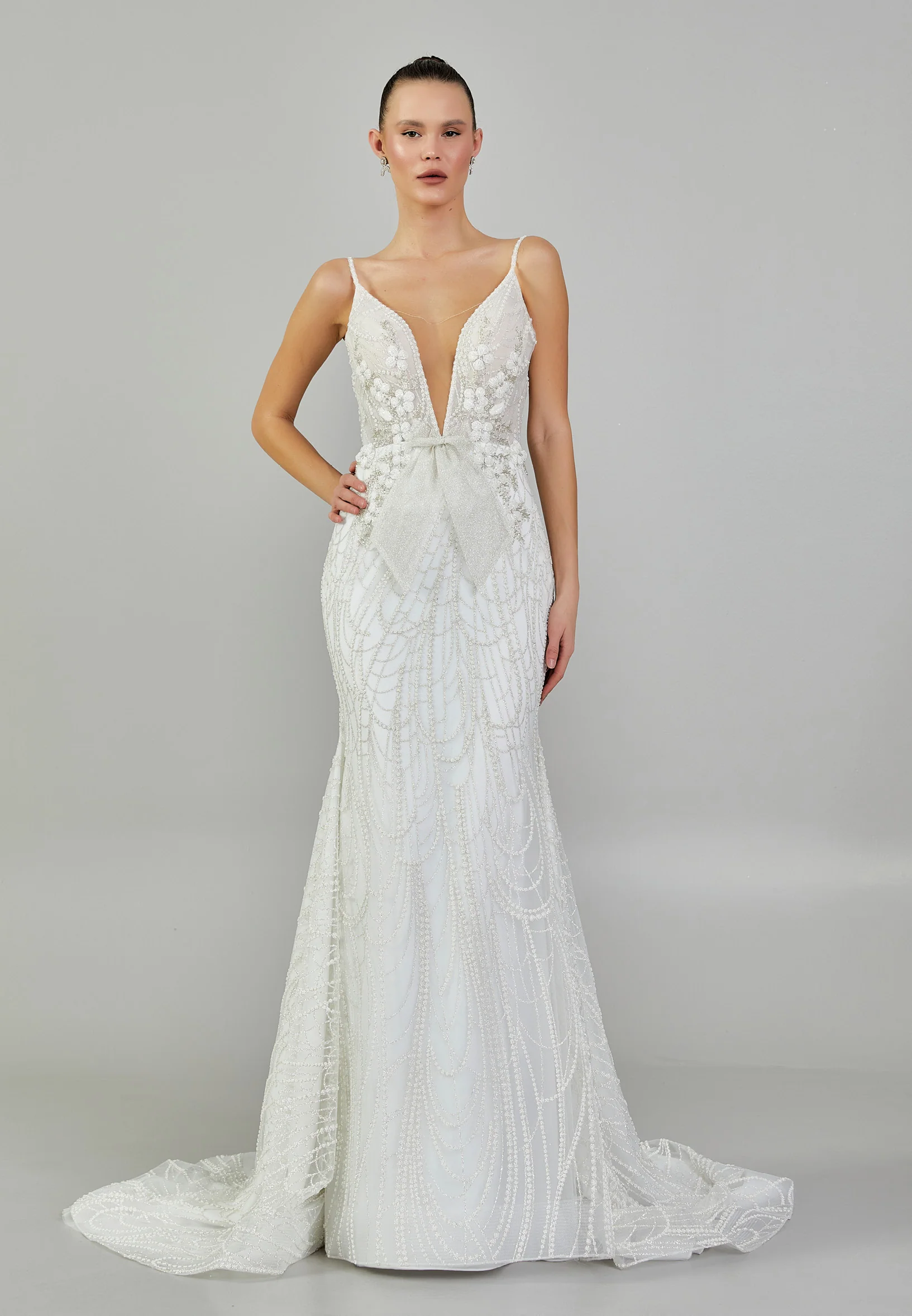 Sleeveless Maxi Sequin Regular Wedding Dress abbab174u
