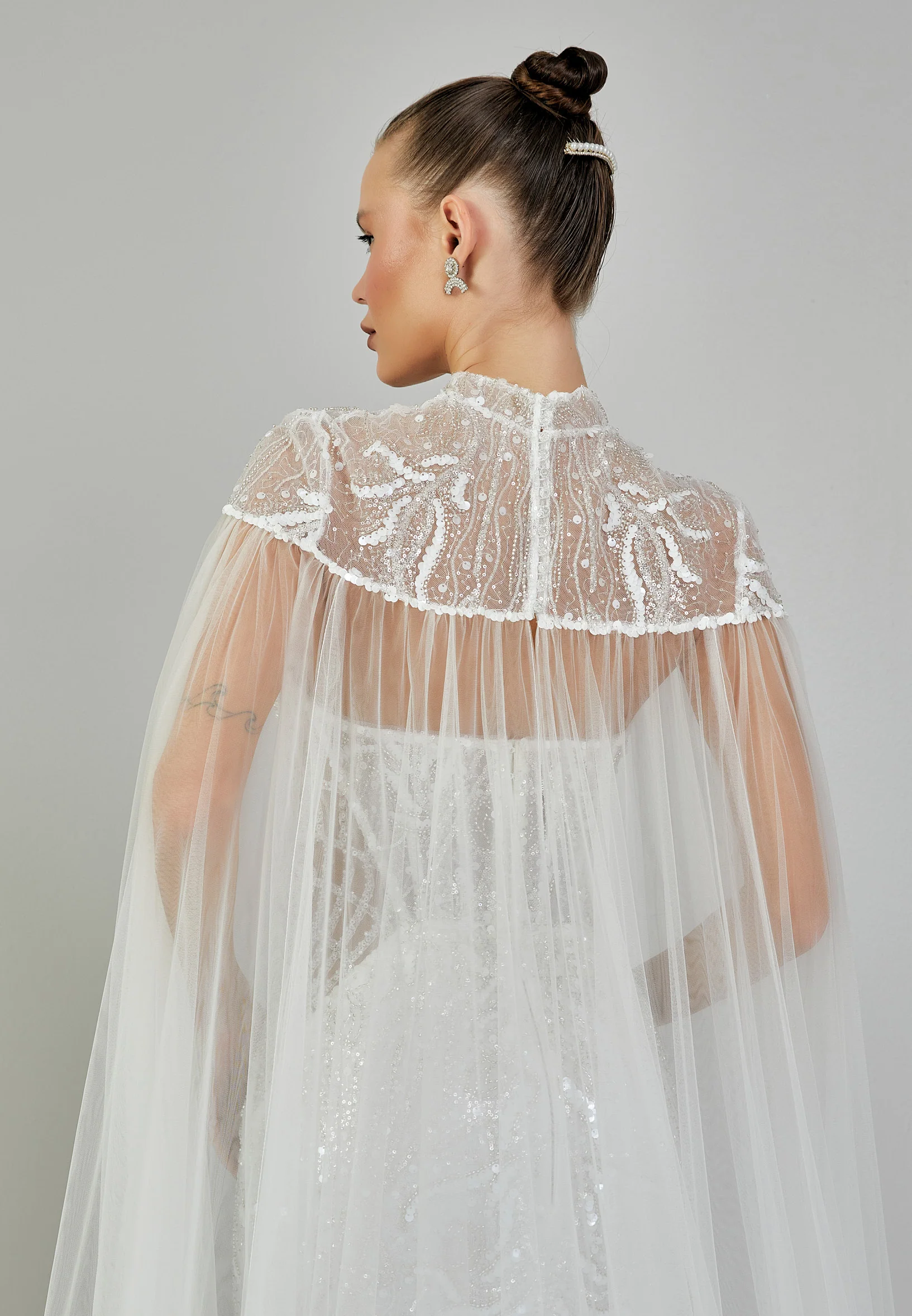 Sleeveless Maxi Sequin Regular Wedding Dress abbab218u - Image 10
