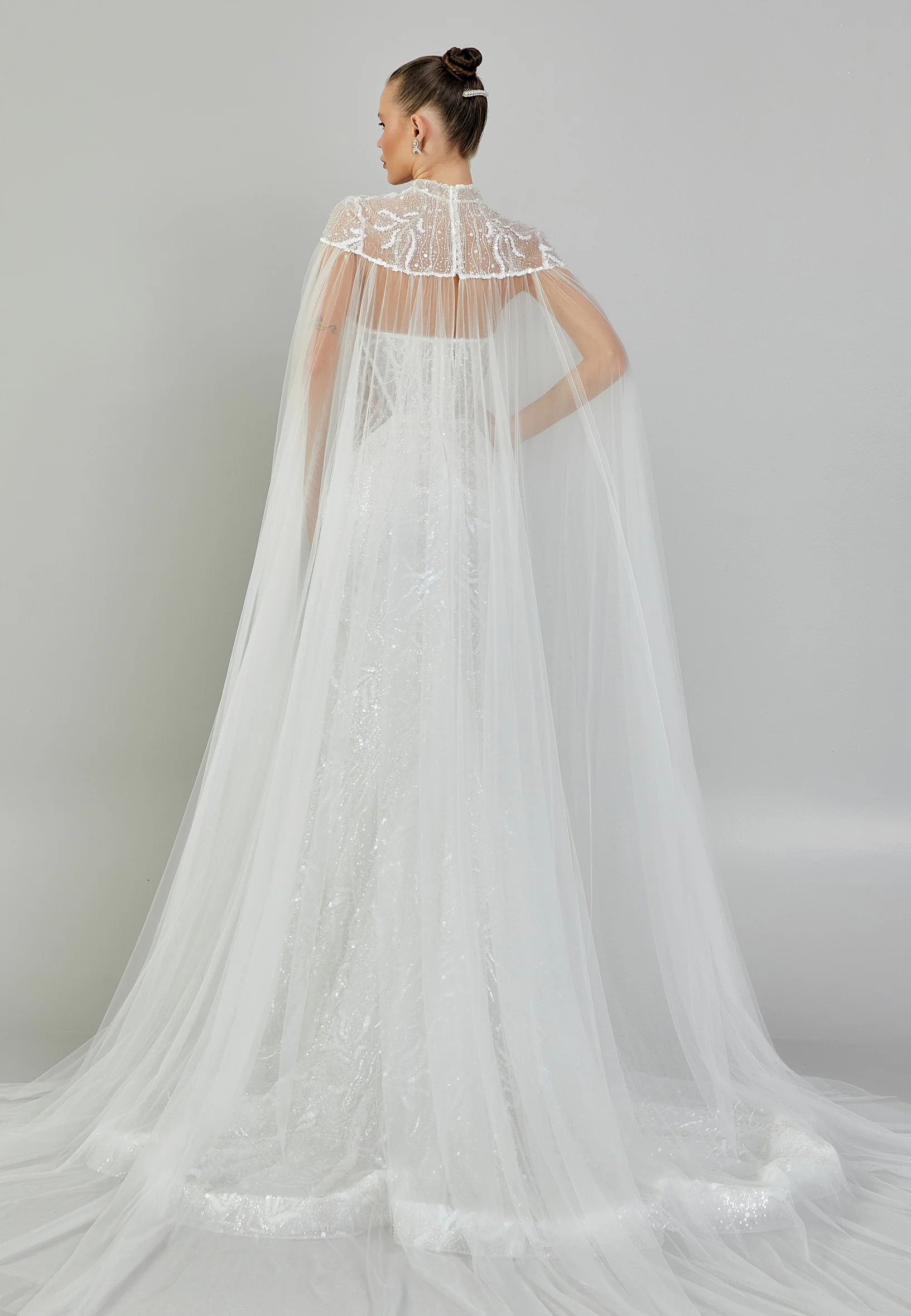 Sleeveless Maxi Sequin Regular Wedding Dress abbab218u - Image 7