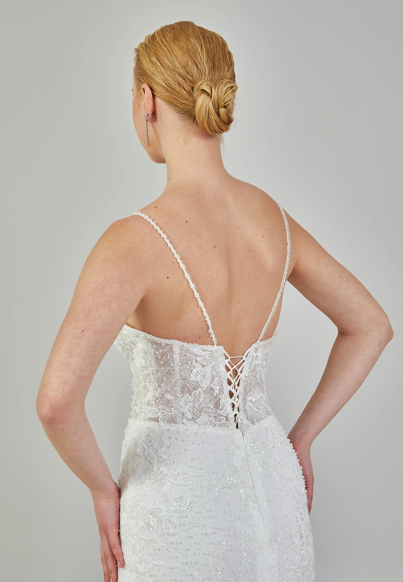 Sleeveless Maxi Sequin Regular Wedding Dress vkr2019 - Image 7