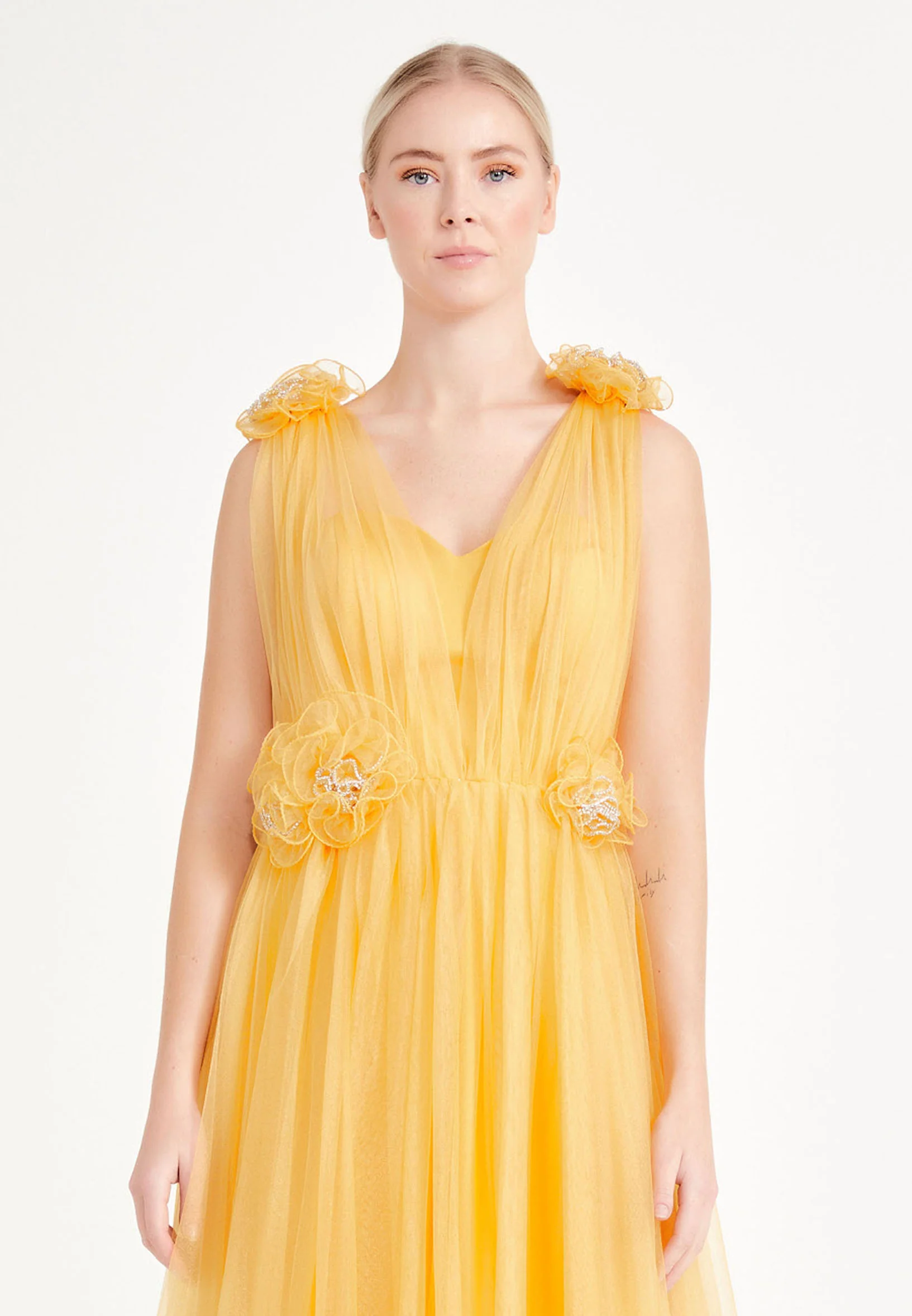 Sleeveless Maxi Tulle A - Line Regular Prom Dress brq1226 - Image 25