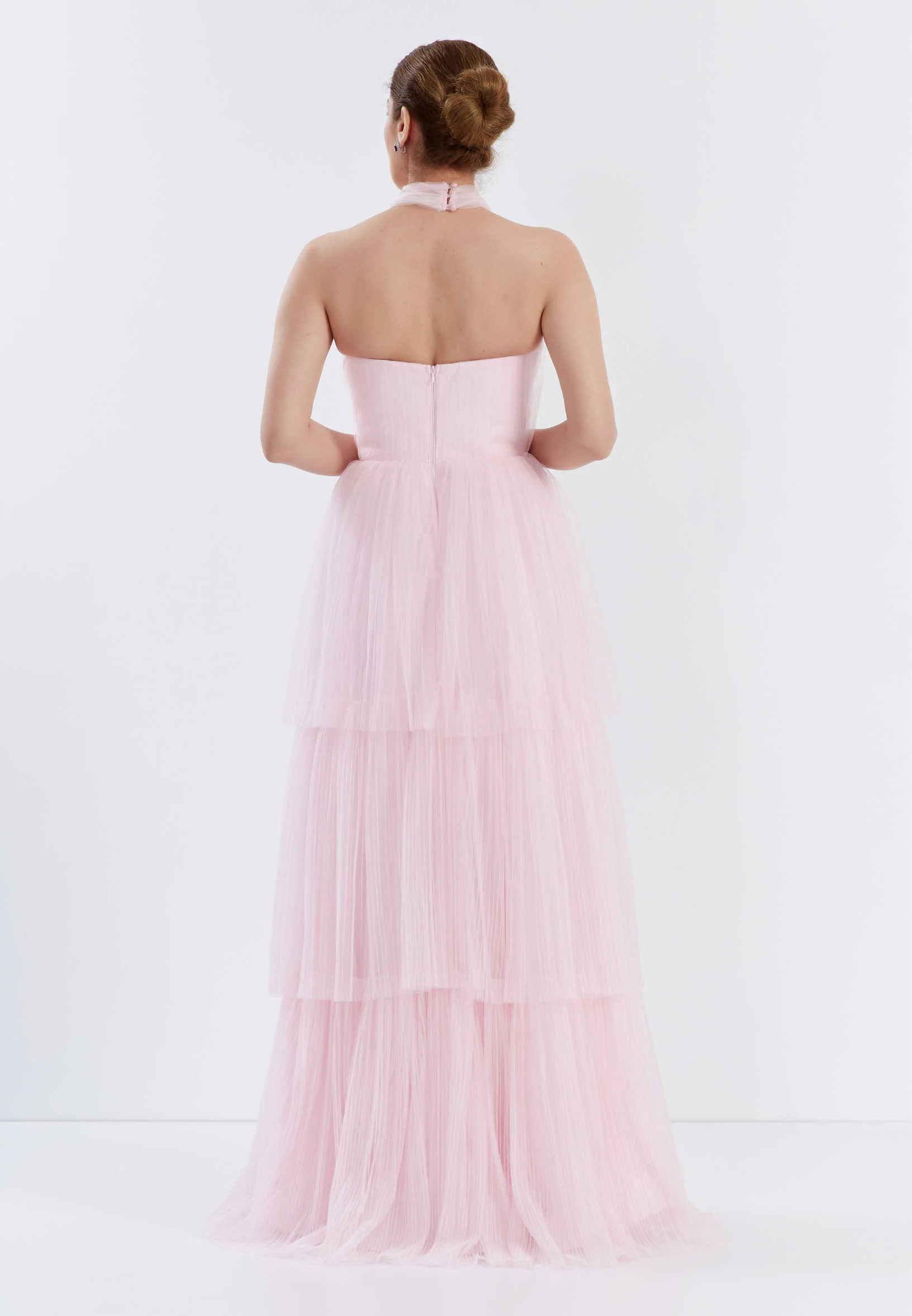 Sleeveless Maxi Tulle A - Line Regular Prom Dress brq1236 - Image 10