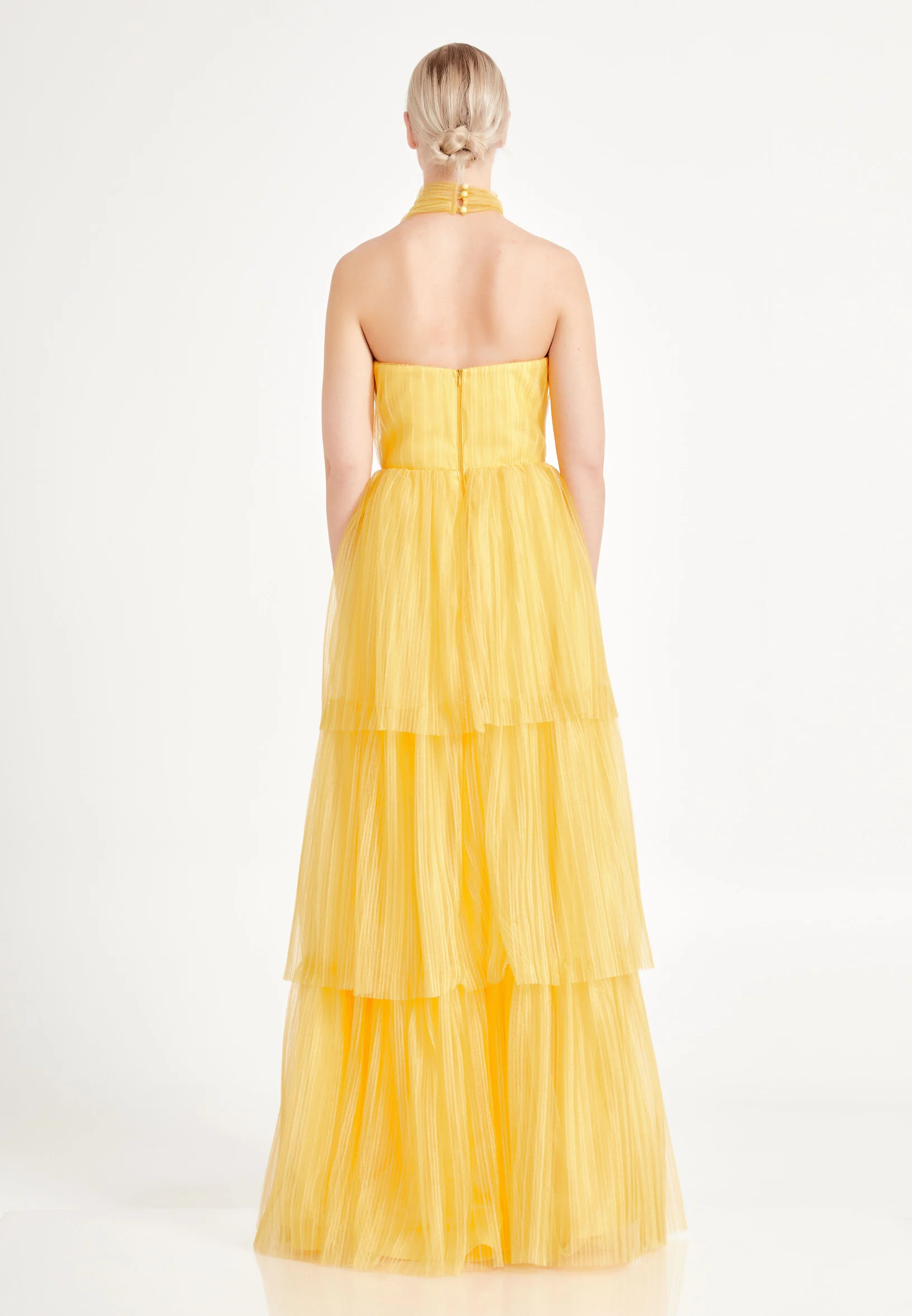 Sleeveless Maxi Tulle A - Line Regular Prom Dress brq1236 - Image 14
