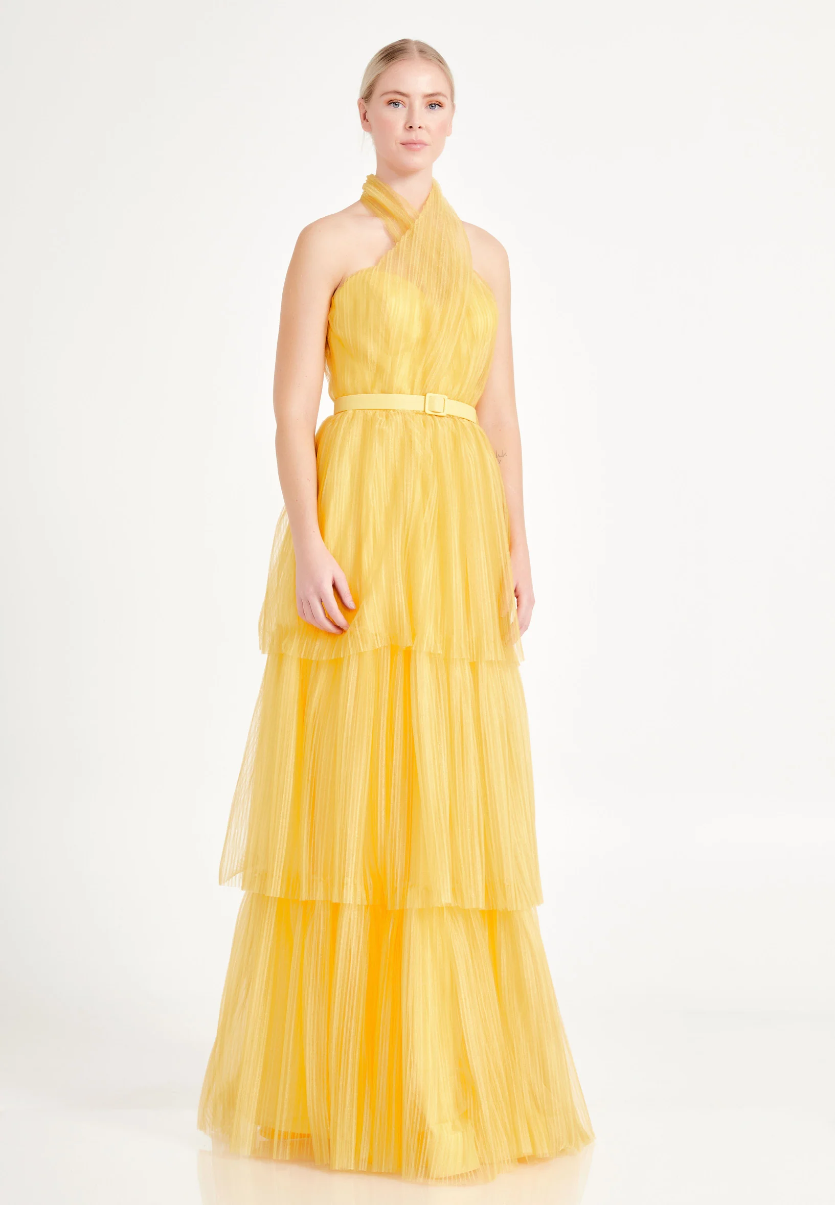 Sleeveless Maxi Tulle A - Line Regular Prom Dress brq1236 - Image 15